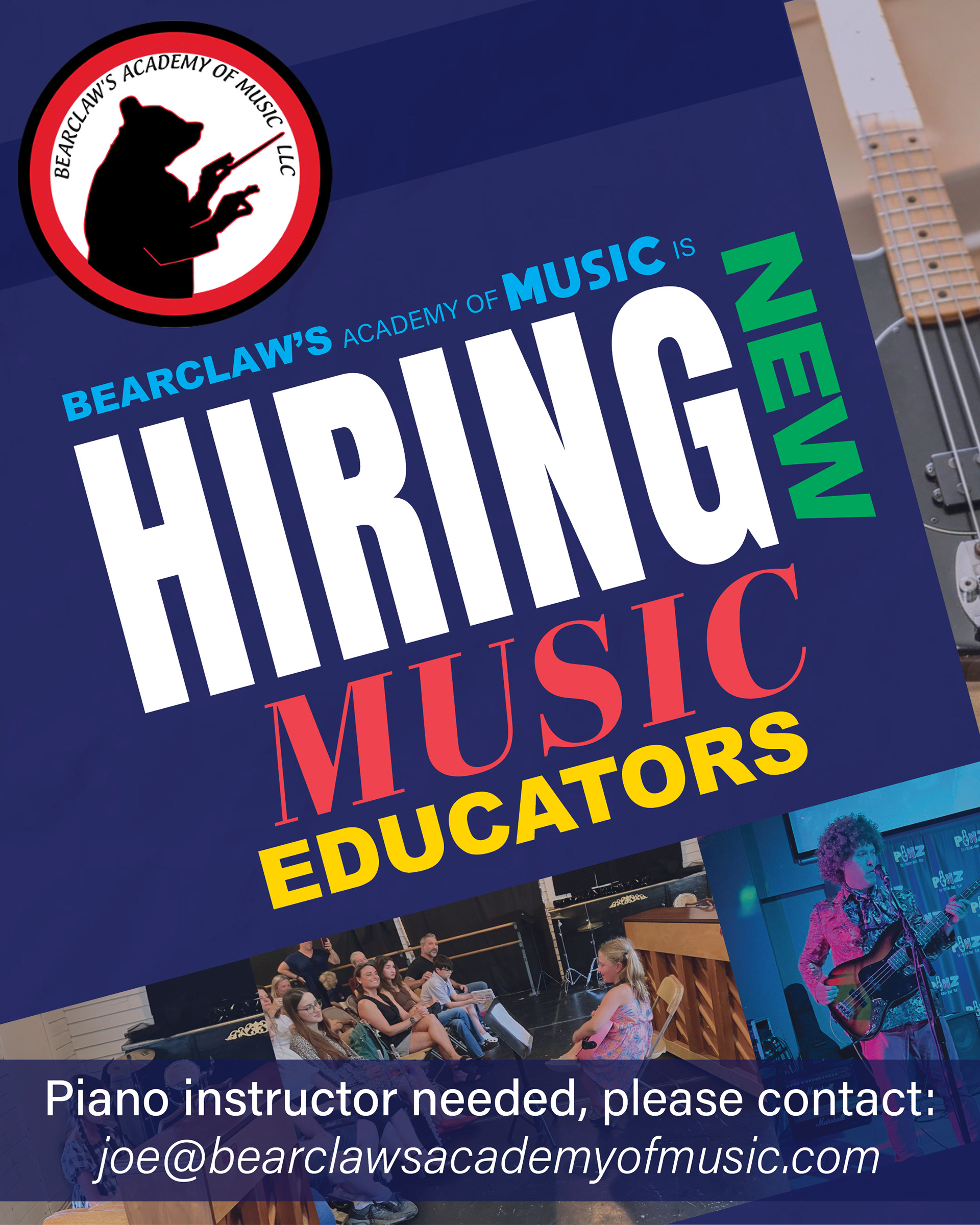 Poster/Social Media Graphic HIGHLIGHT (Joseph Bearclaw's Academy of Music) 2