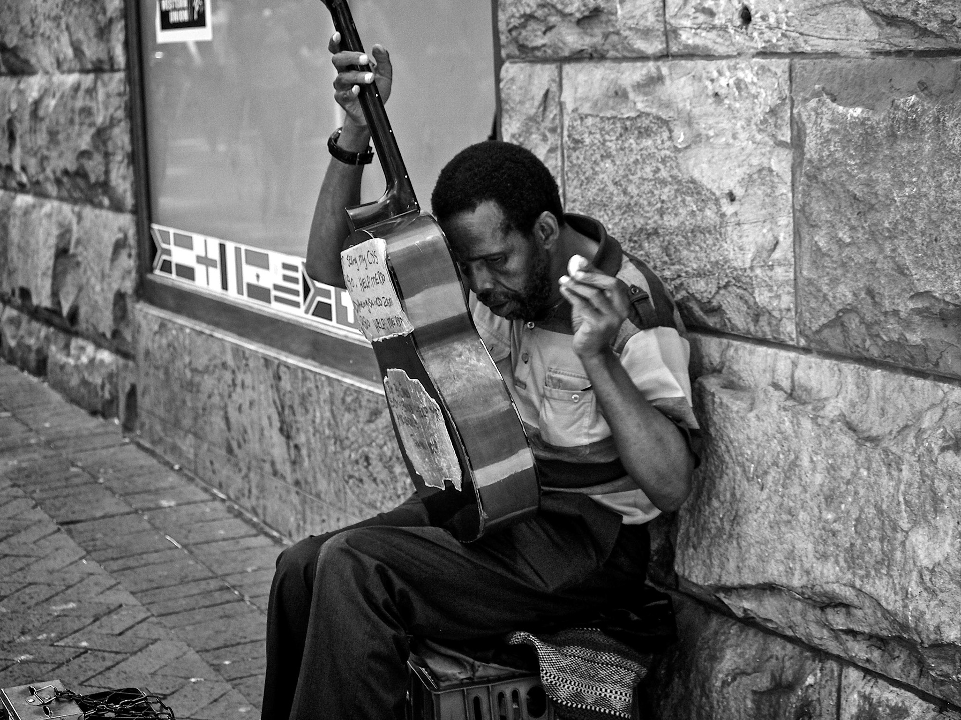 Blind Acoustic Guitarrist