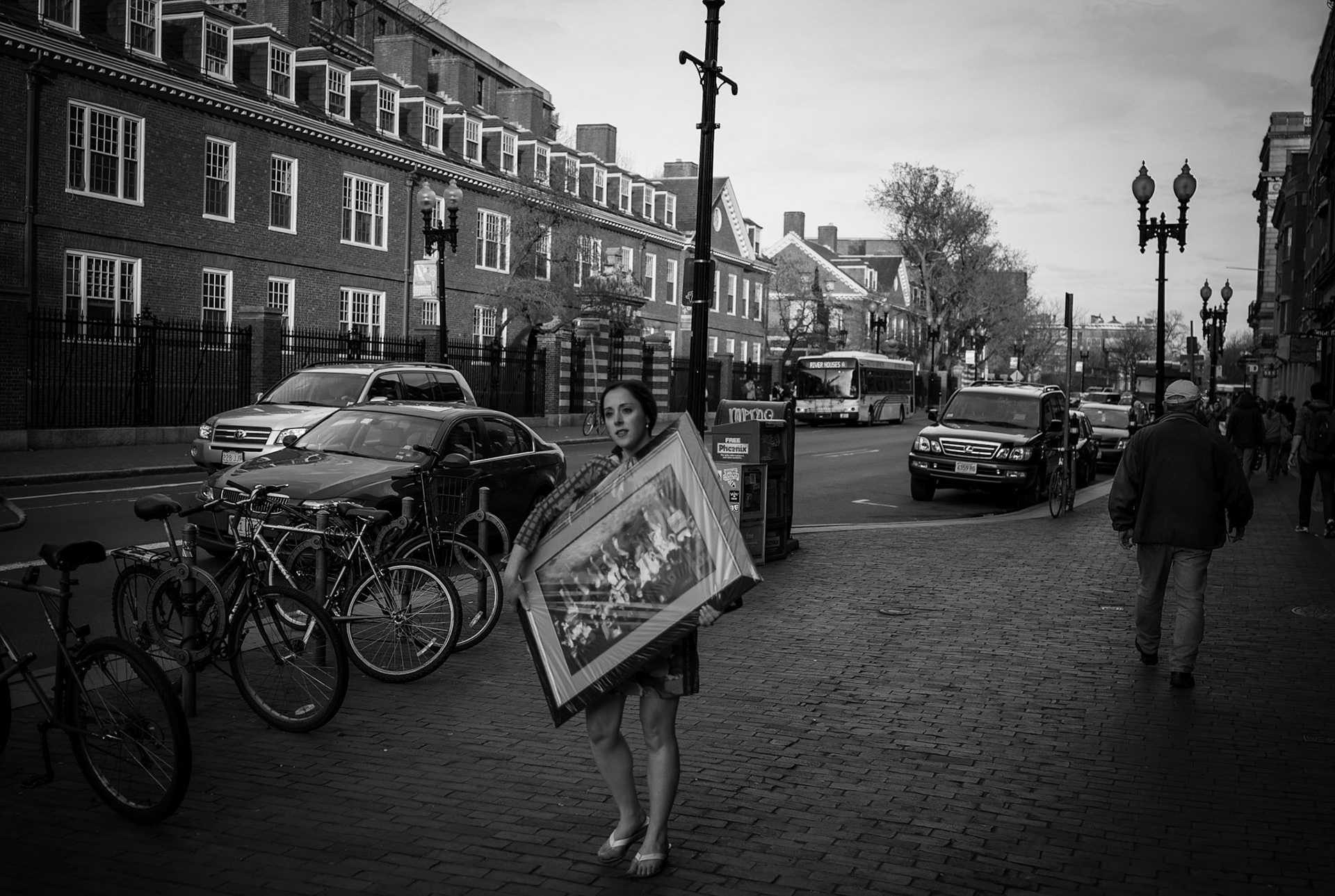 Girl with the frame