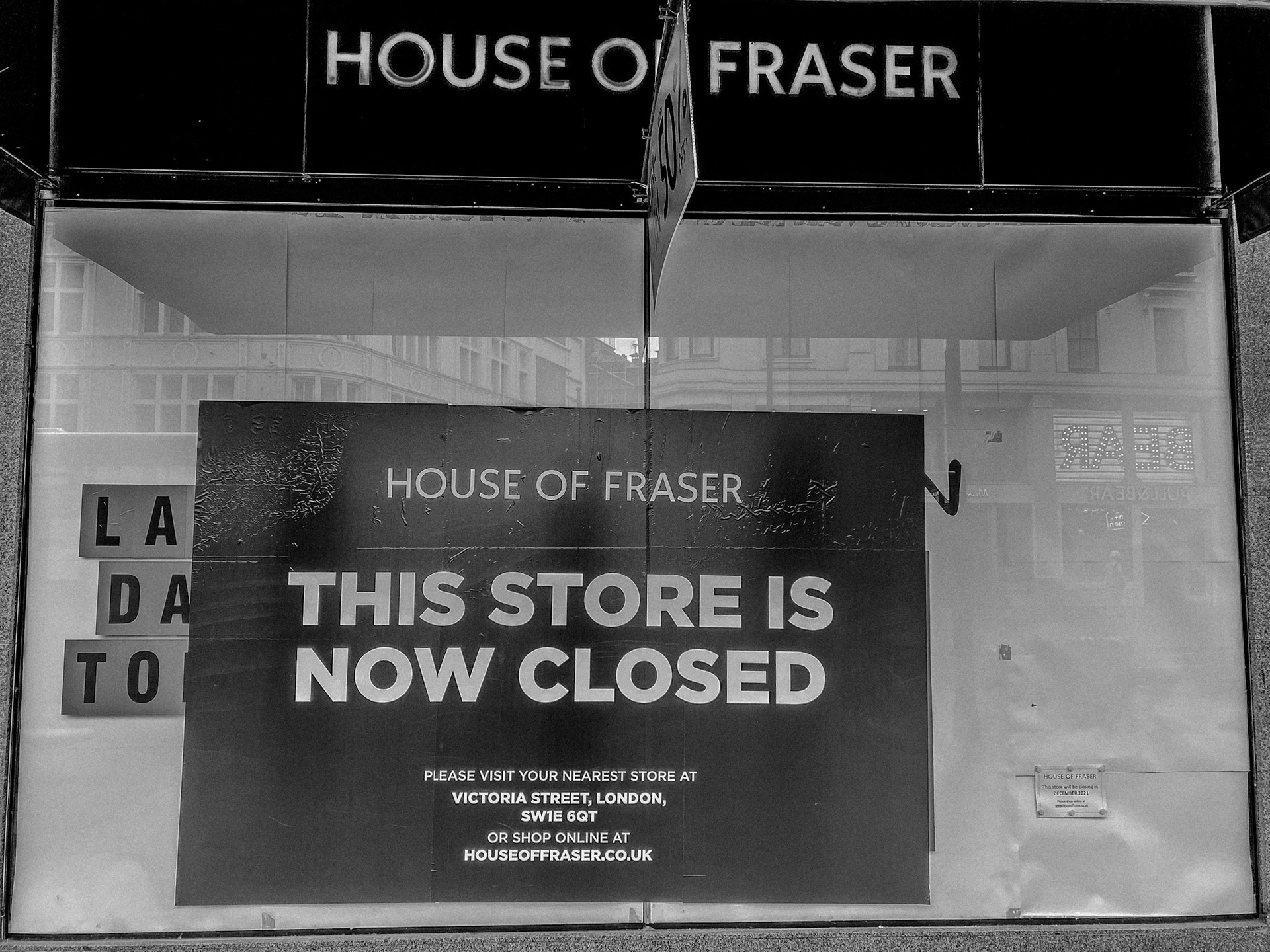 House of Fraser, London 2022