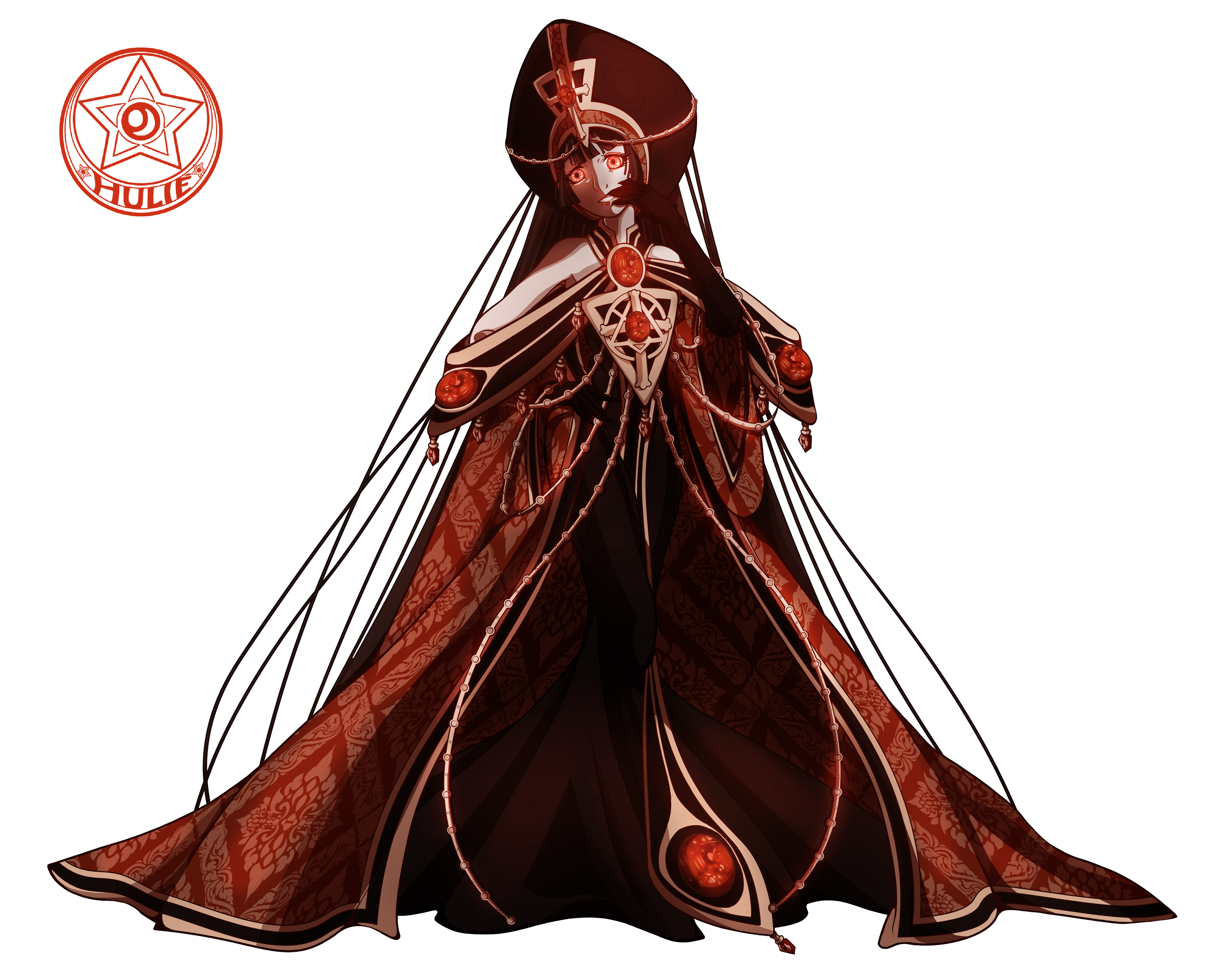 "The Void Witch" Original Character Design for Bella. October 2021