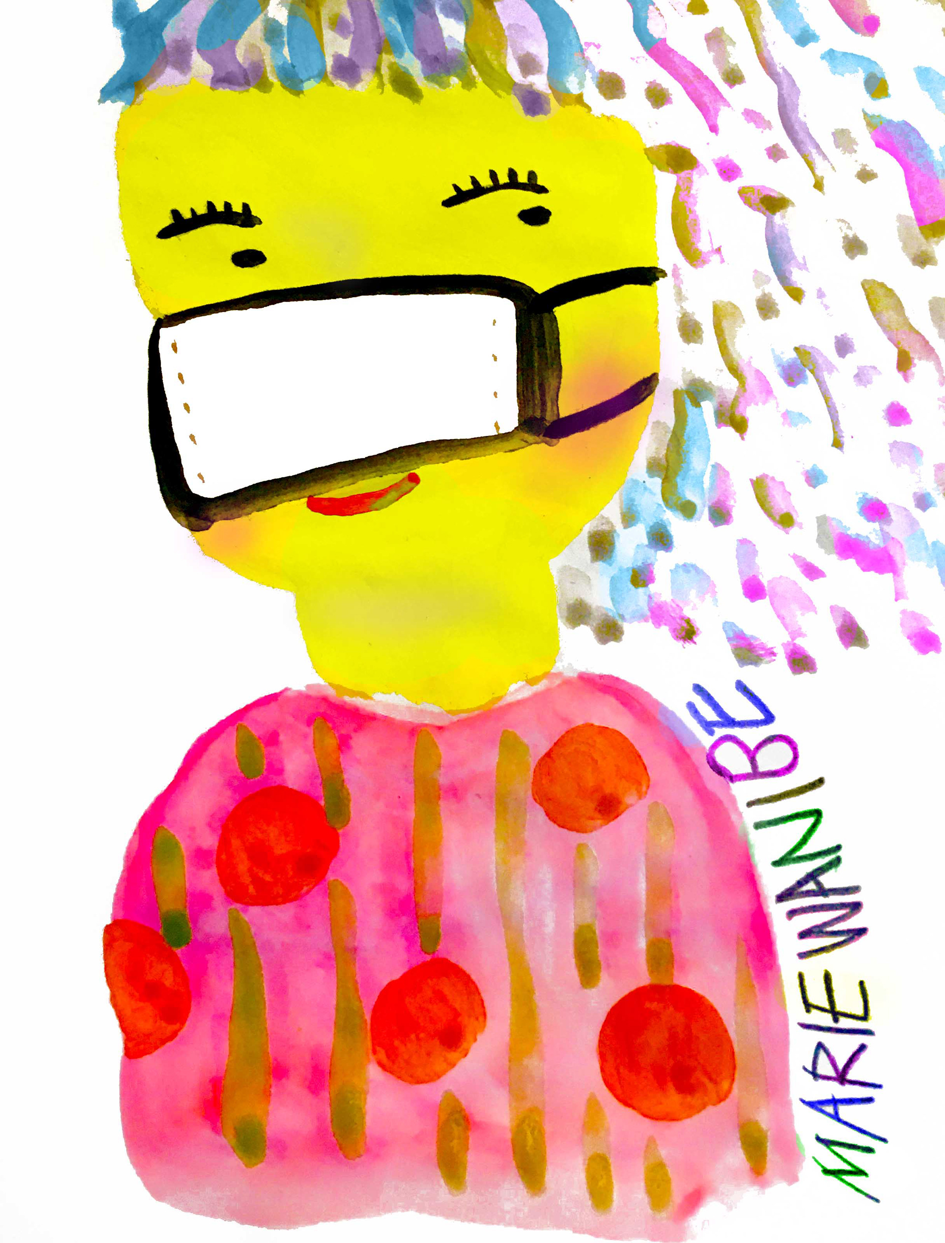 ちょっと気になる/Woman With mask