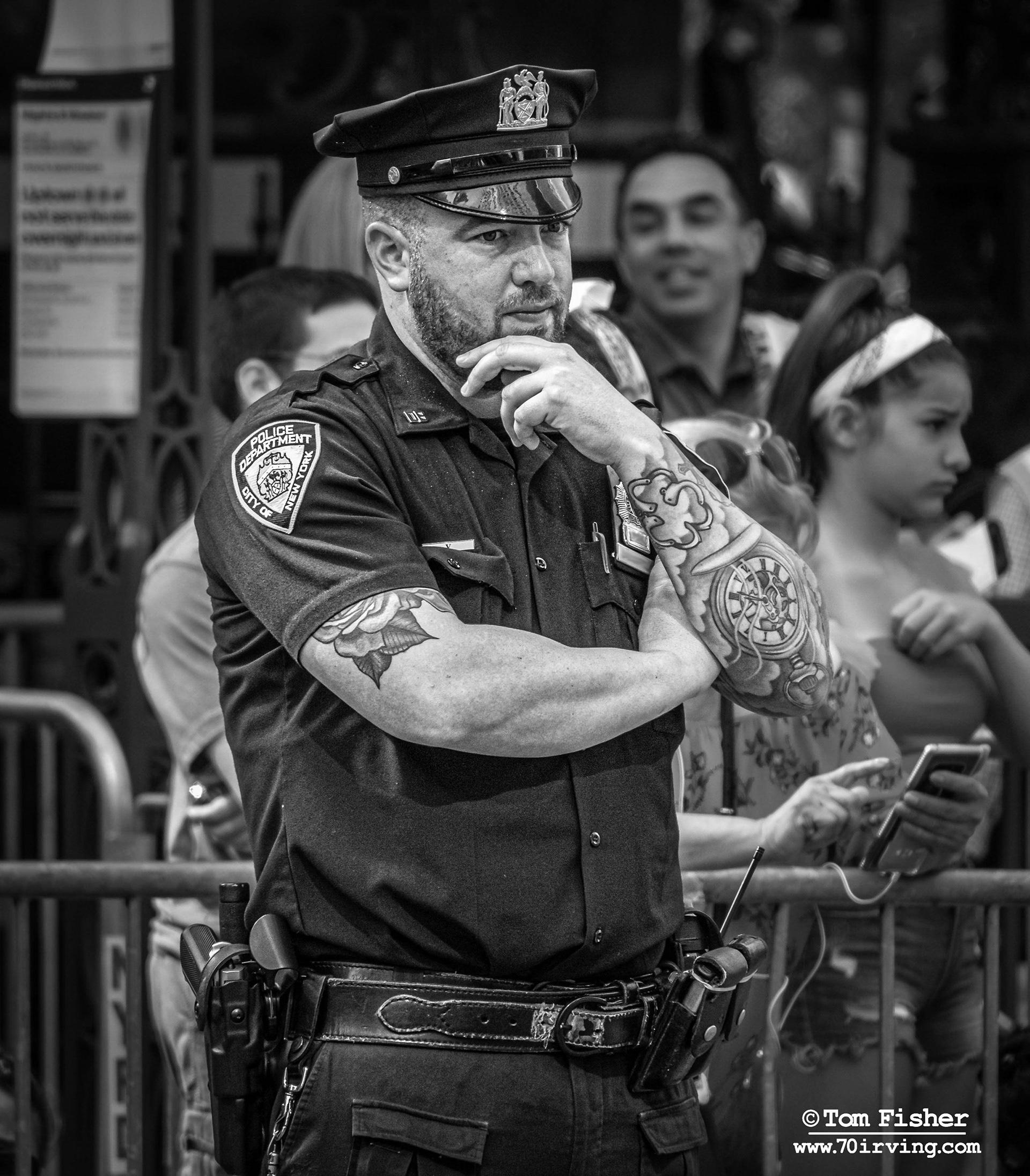 NYPD Detective on Parade Duty