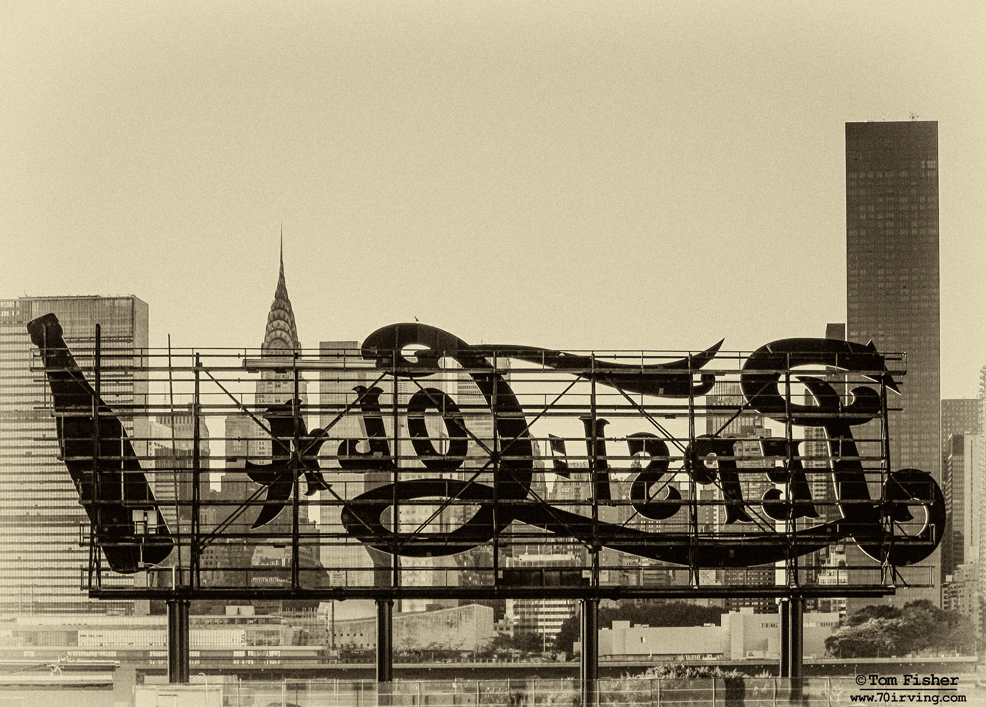 As Seen from Behind the Iconic Sign