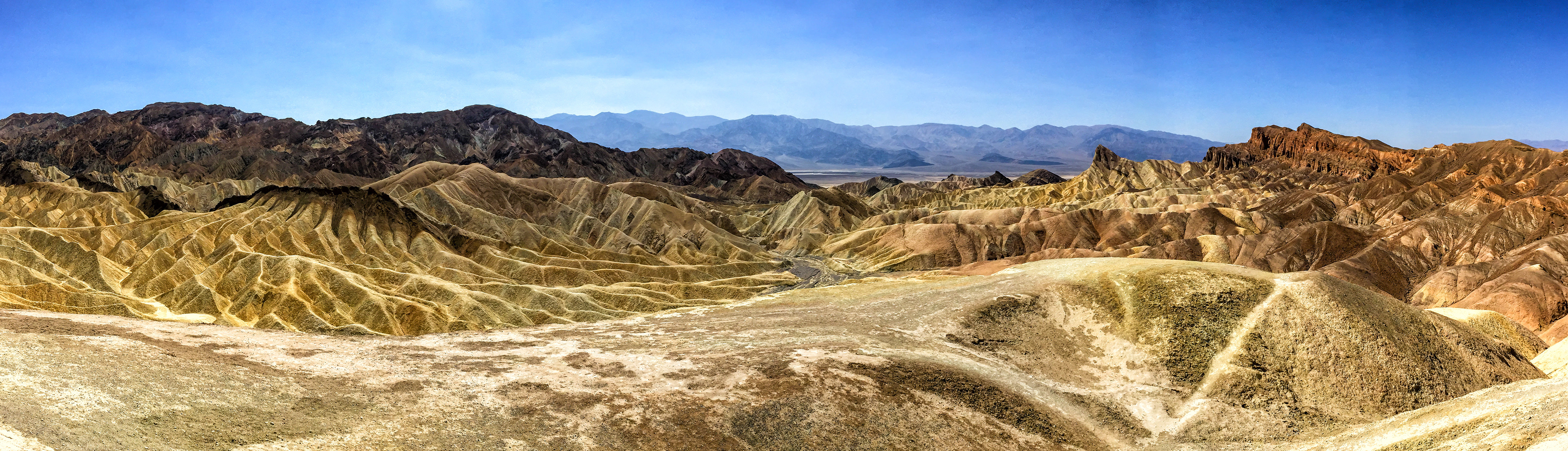180° Panorama from Zabriskie Point, California