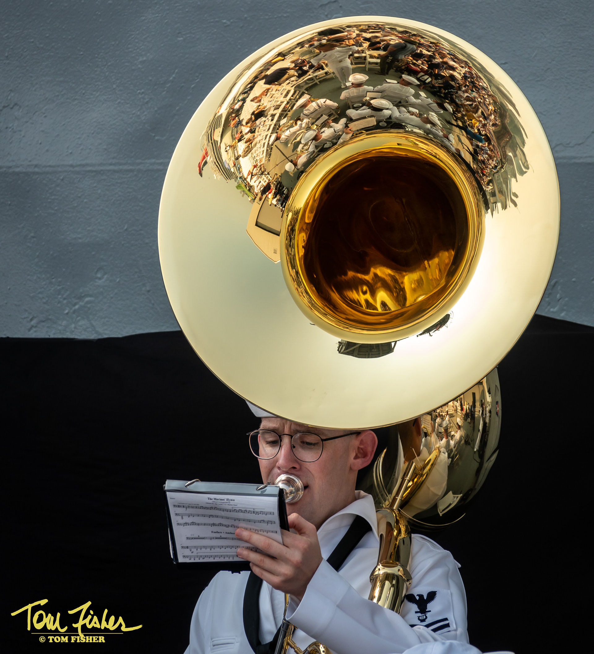 Navy Band on Flight Deck