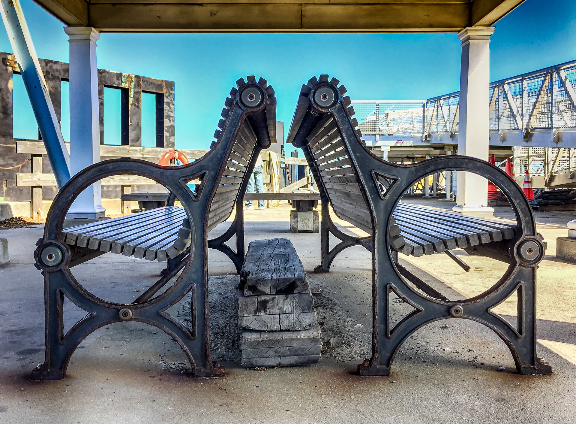 Ferry Terminal on Martha's Vineyard, MA