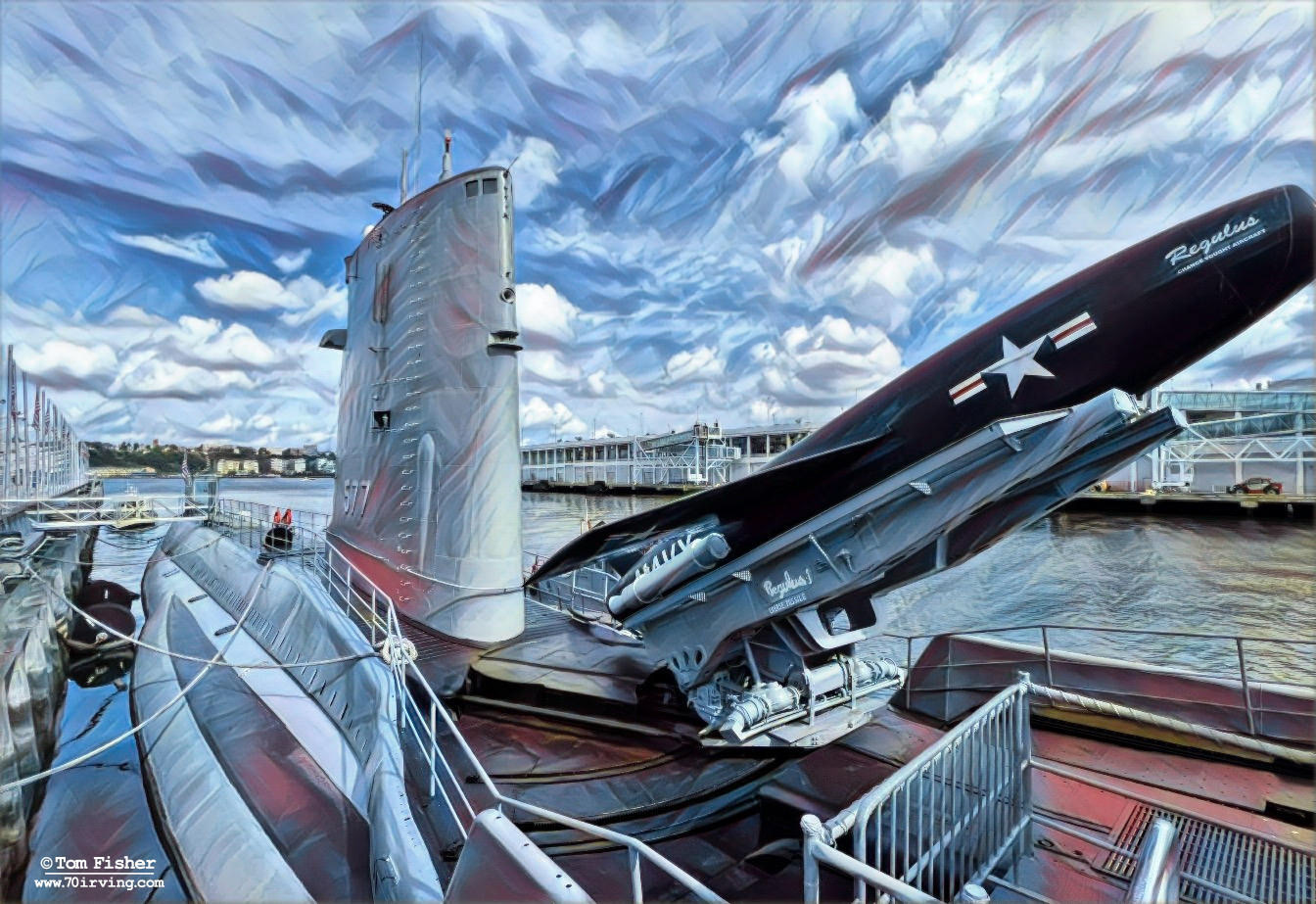 Former USS Submarine Growler in NYC