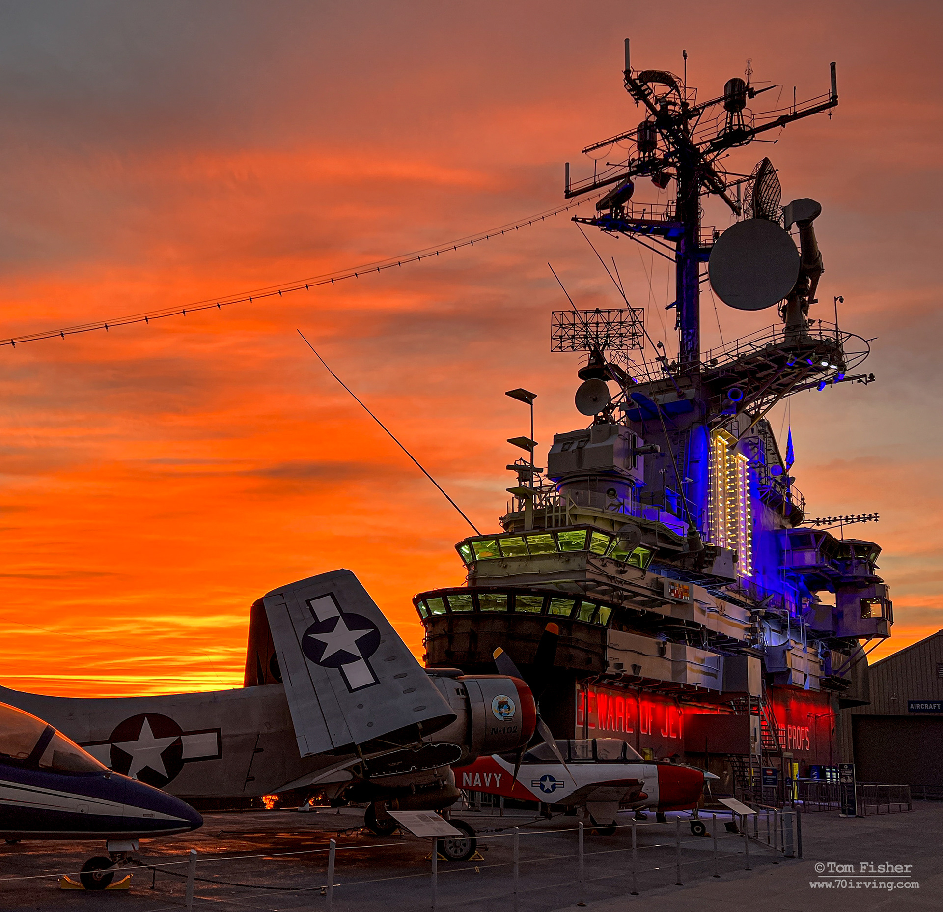 Island & Skyraider at Sunset
