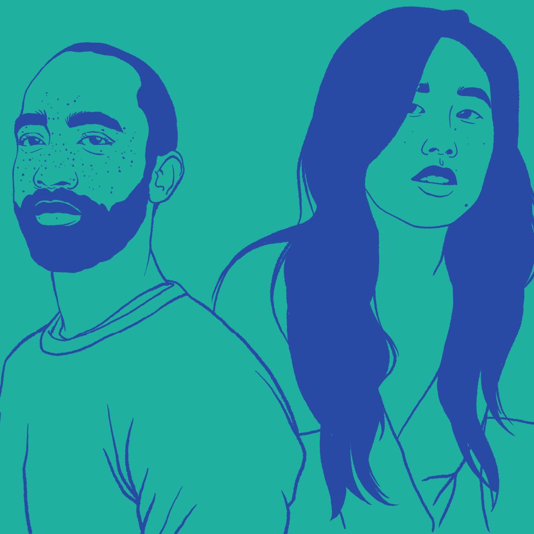 Illustration of two people