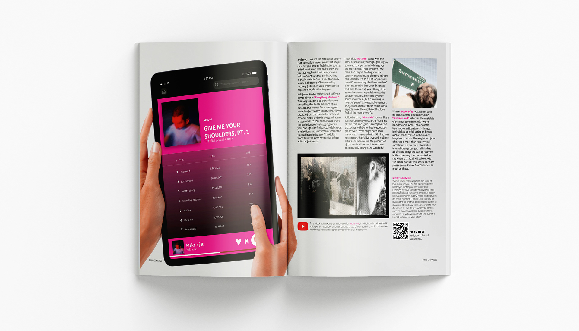 As the feature continues, I wanted to be able to display the album similarly to the previous feature, but with less songs to display, I thought a mockup would pair nicely.