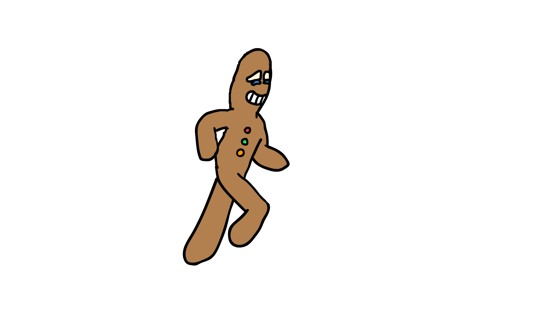 Walking Gingerbread Man