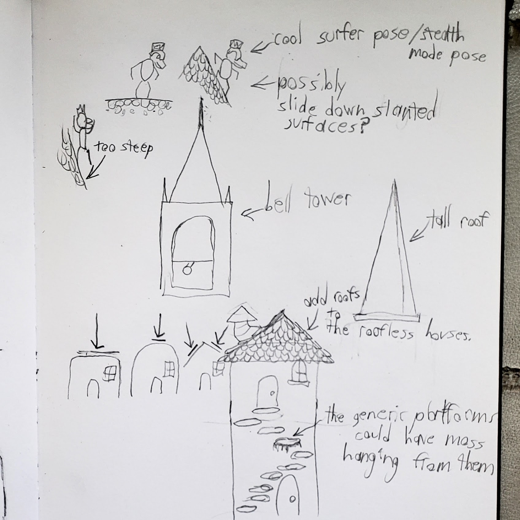 Tower Roof Sketches