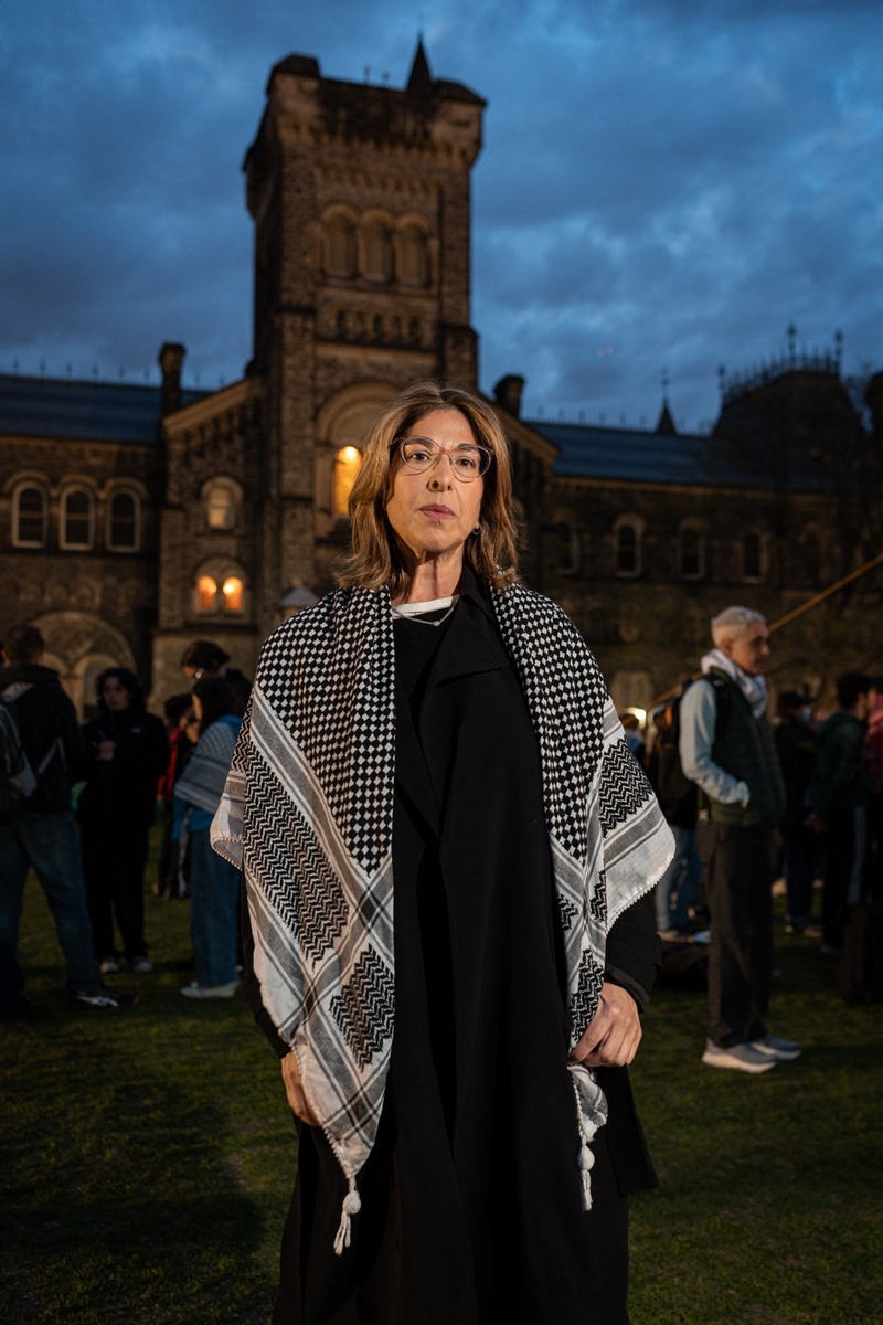 Naomi Klein at the U of T Palestinian solidarity encampment
