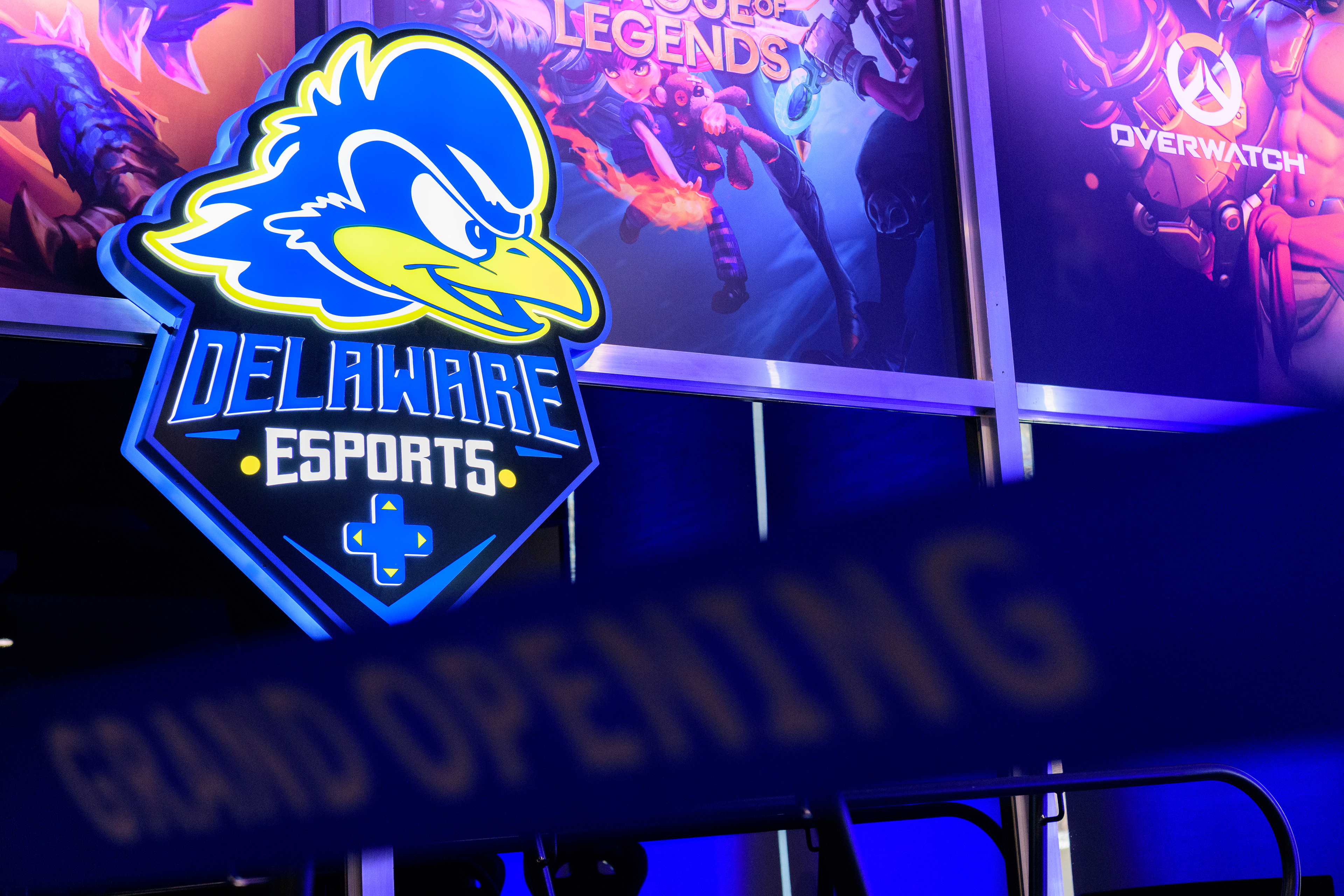 Delaware Esports Illuminated Sign