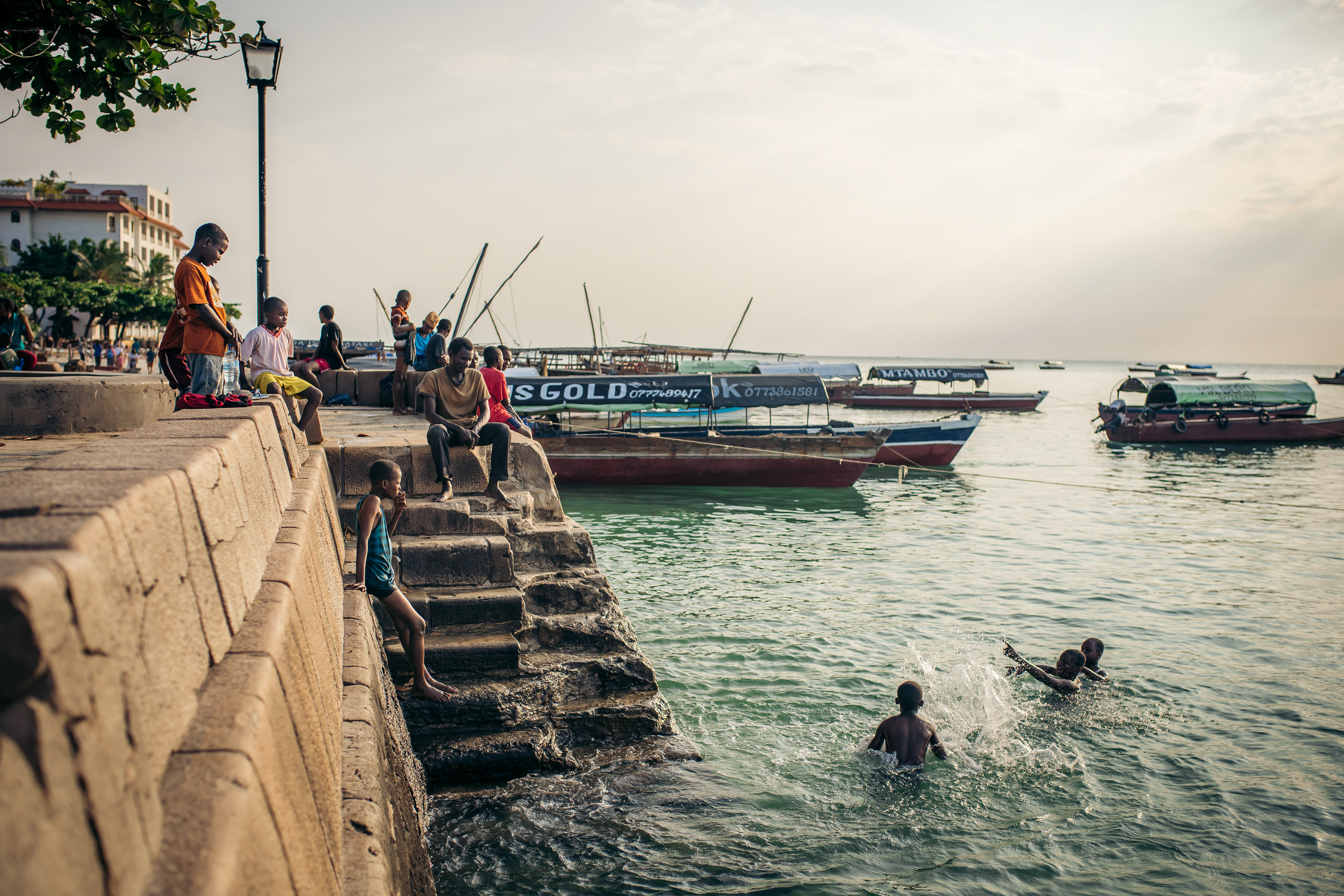 Children having fun in Zanzibar, Tanzania