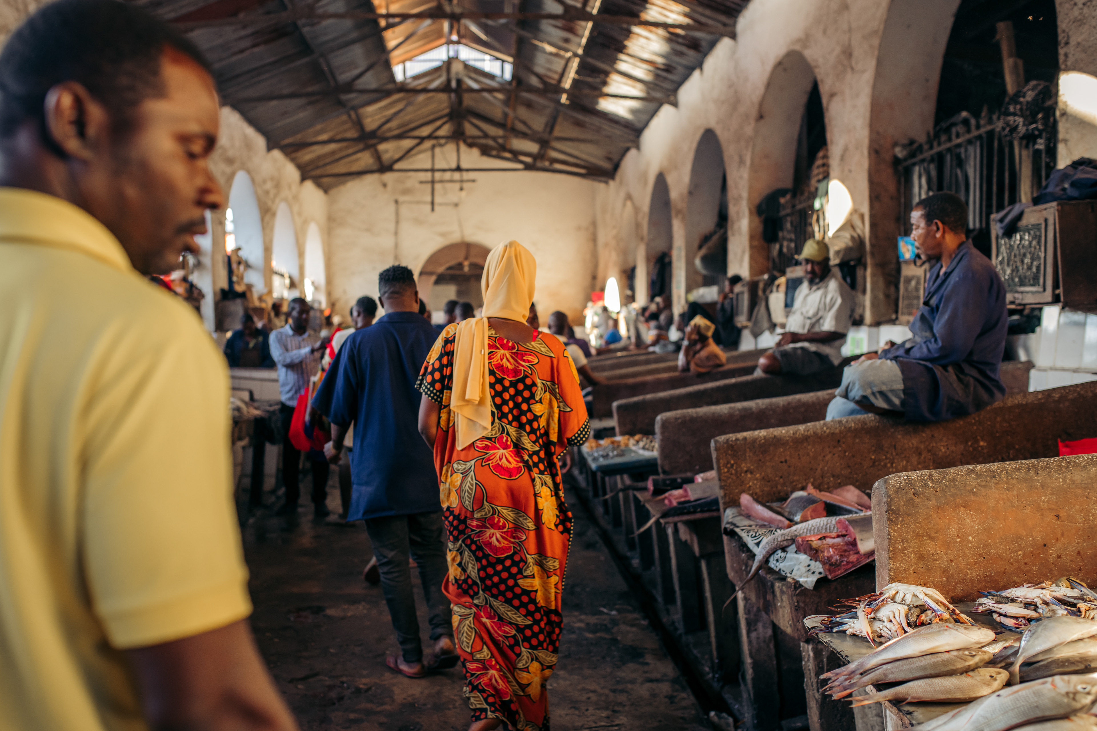 Fish market in Zanzibar, Tanzania