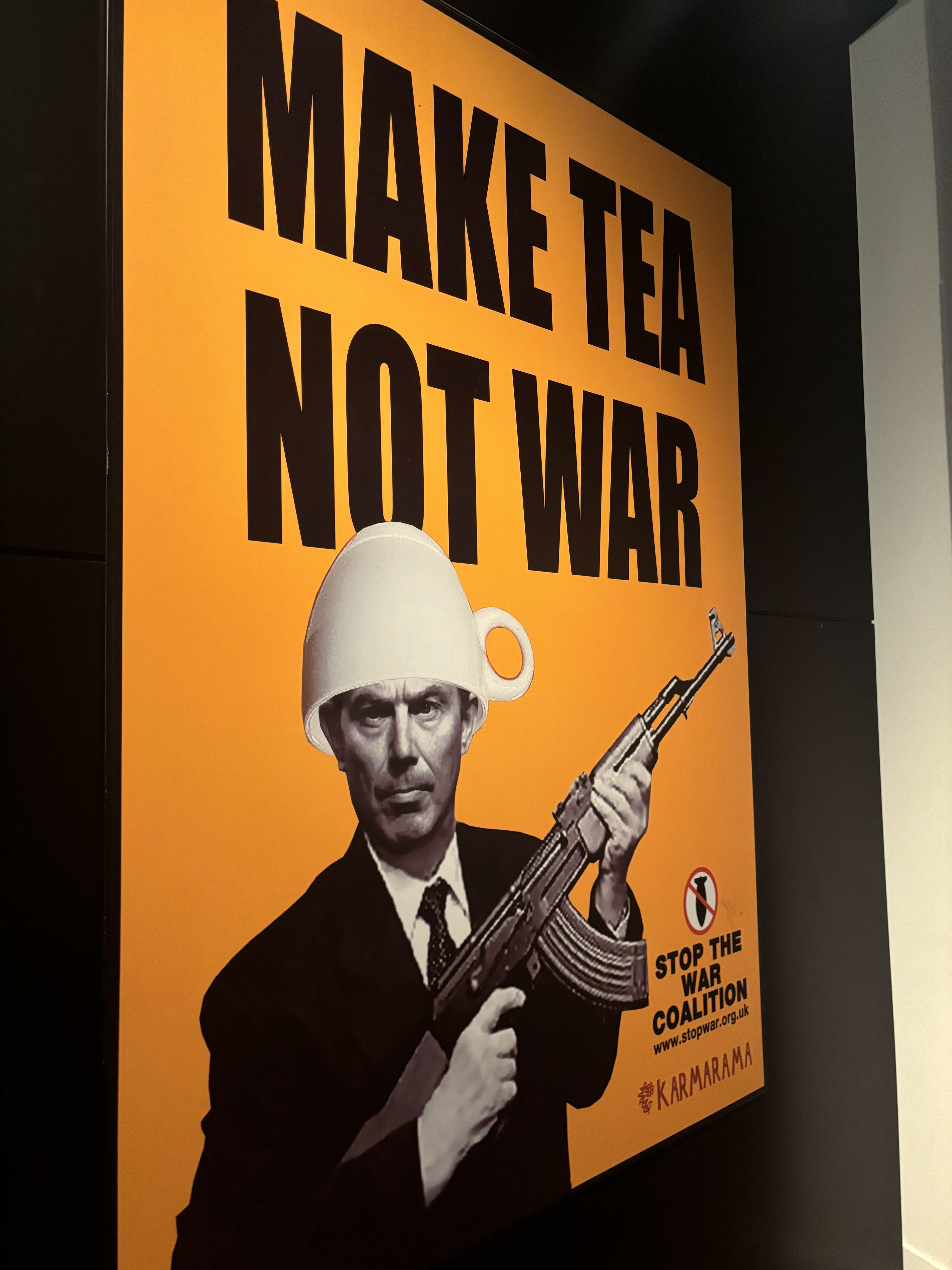 A very fitting anti-war poster for Britain.