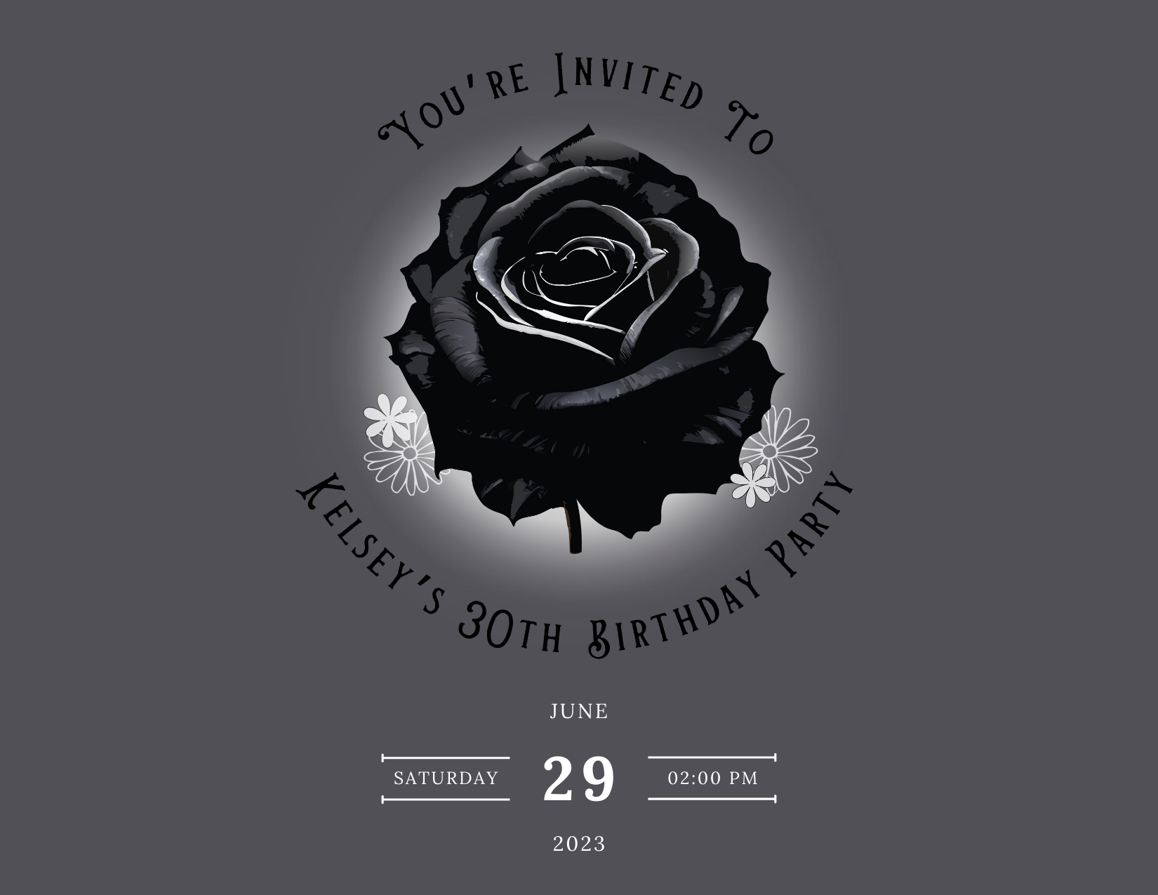 Postcard Invite Sample (Front)