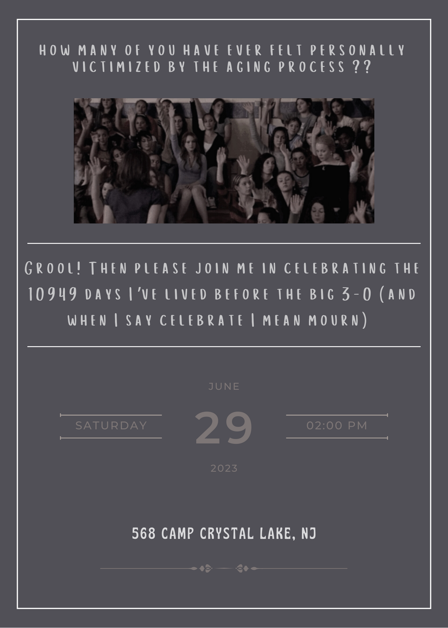Birthday Invitation. Sample A
