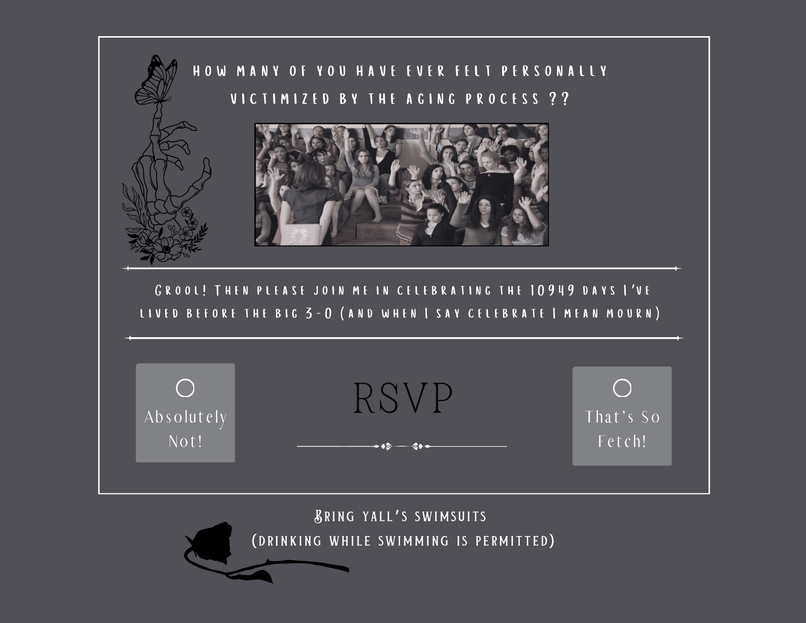 Postcard Invite Sample (Back)