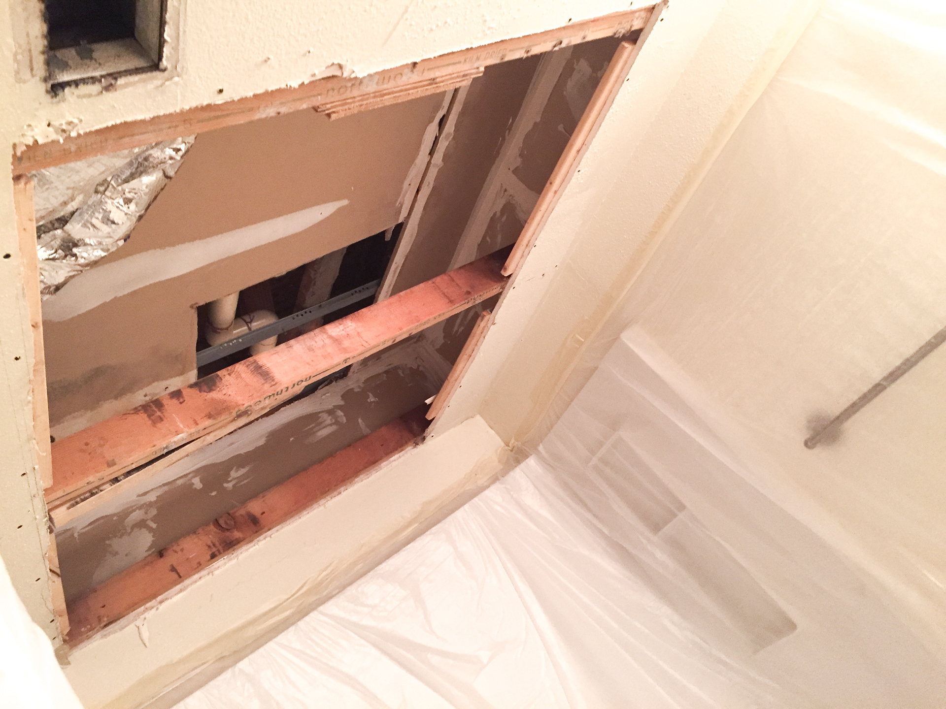 Damaged area.