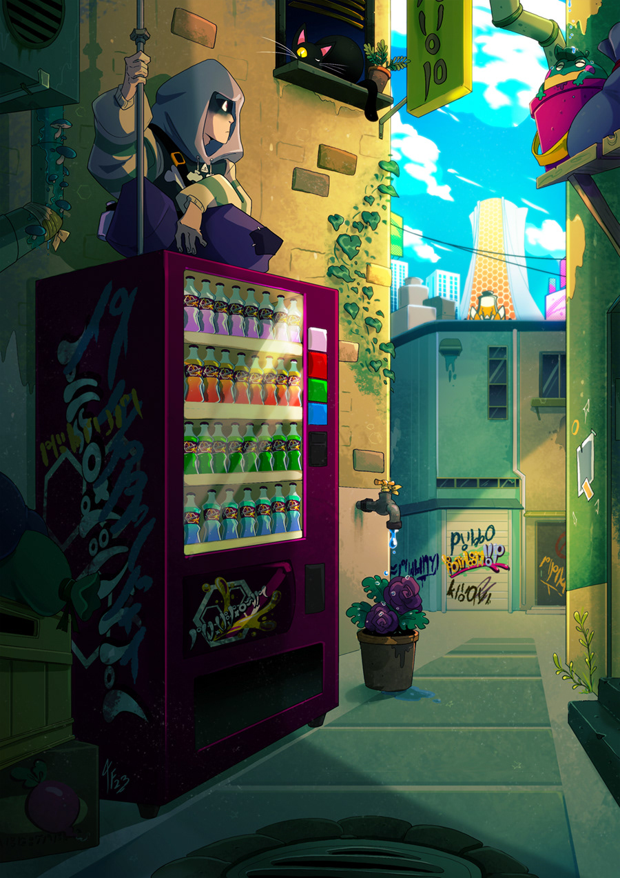 A personal promotional piece for my comic series