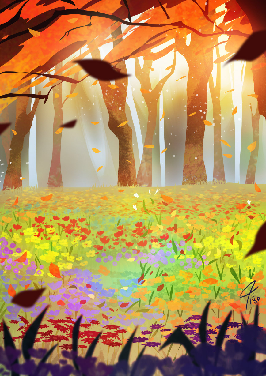 Autumn Field illustration