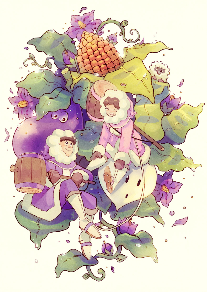 An illustration where I went for a storybook feel