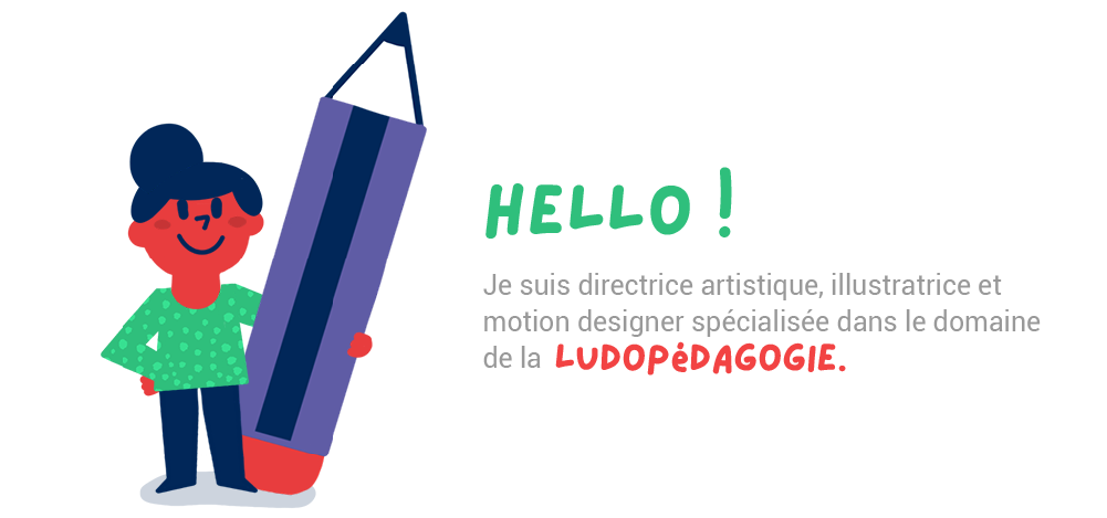 Avatar Carole Jalon avec un crayon. Je suis directrice artistique, illustratrice et motion designer spécialisée dans le domaine de la ludopédagogie.