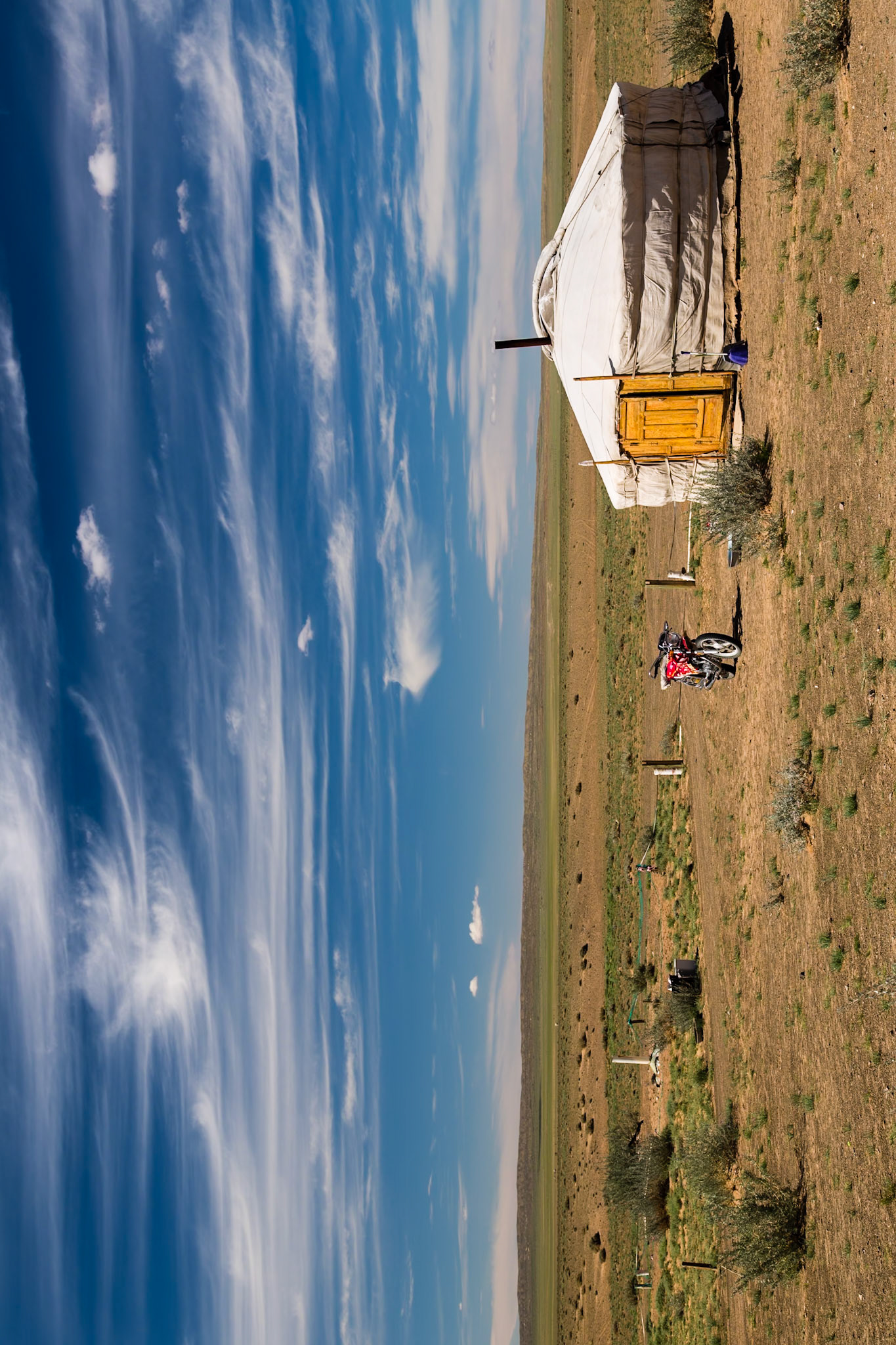 Ger on the Gobi Desert.