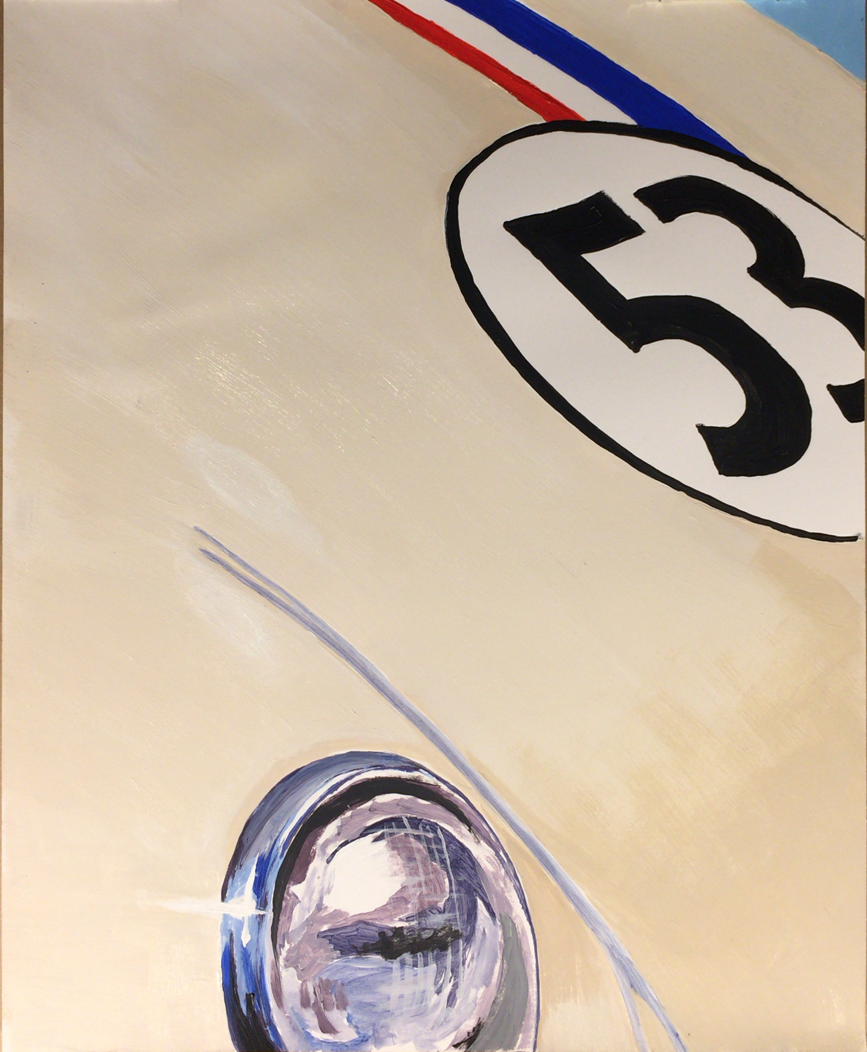 Acrylic on bristol