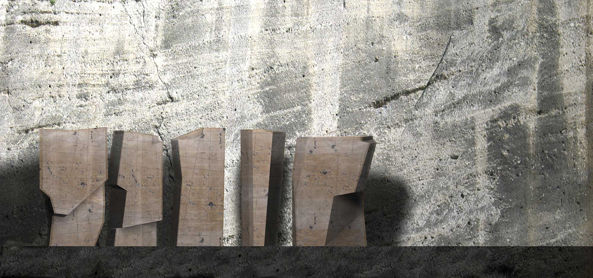 Rendering von Projekt "Split Rock" in der Stadt Salzburg, entworfen von Architekt Spraiter, Geistlweg Architektur.