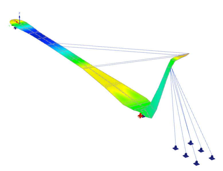 Technische Zeichnung für den Salzachsteg in Salzburg Umgebung, Salzburg Süd vom Architekturbüro Geistlweg.