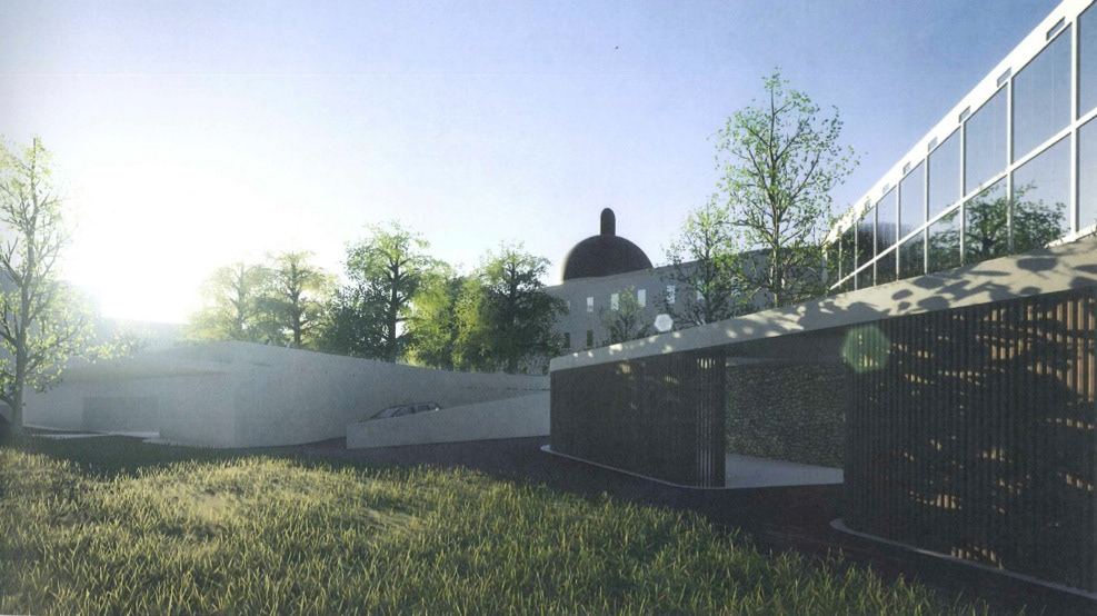 Rendering der Zufahrt beim Krankenhaus der Barmherzigen Brüdern in Salzburg.