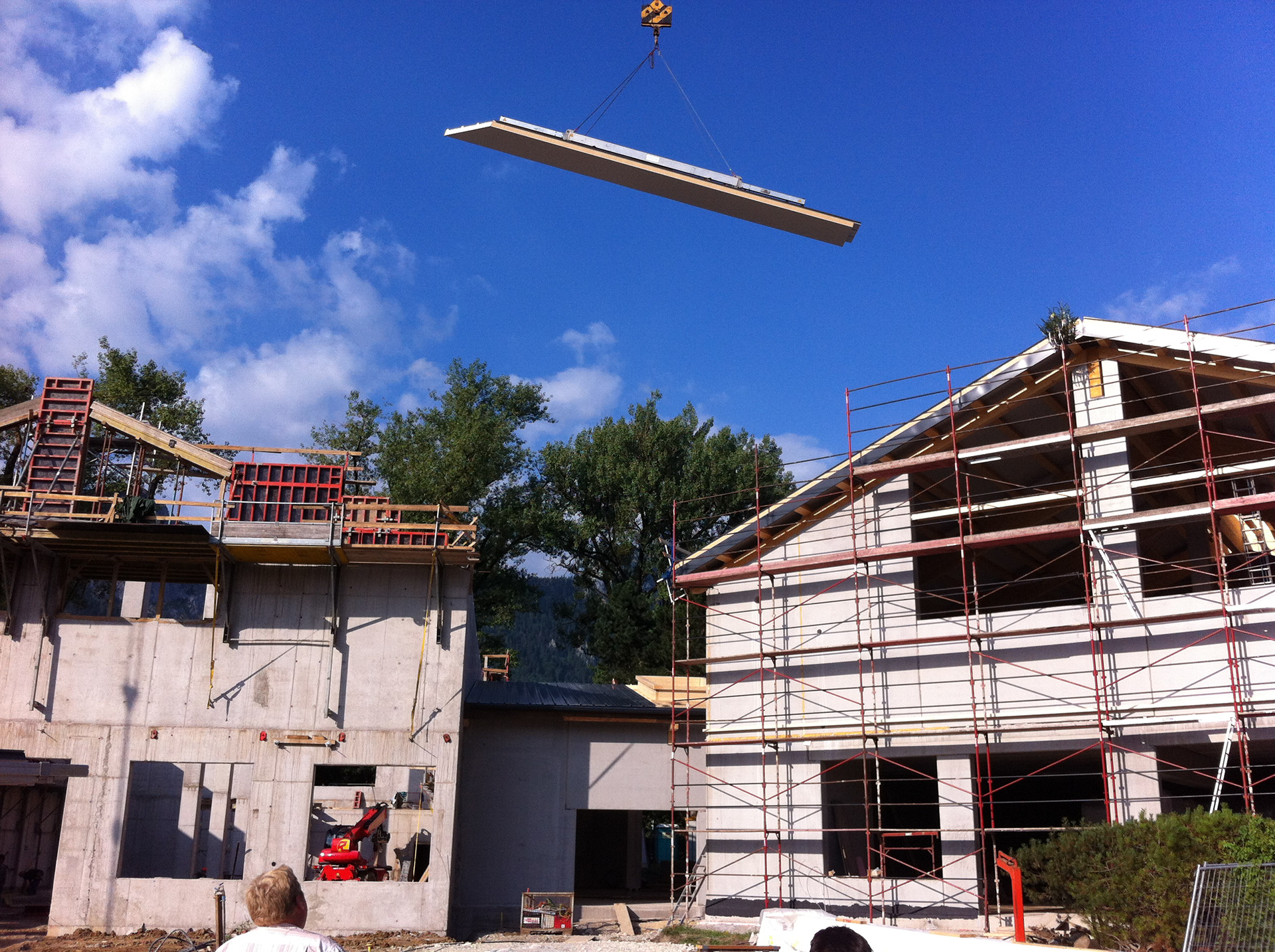 Baustellen der Firma Komperdell in Mondsee, Salzburg Umgebung.