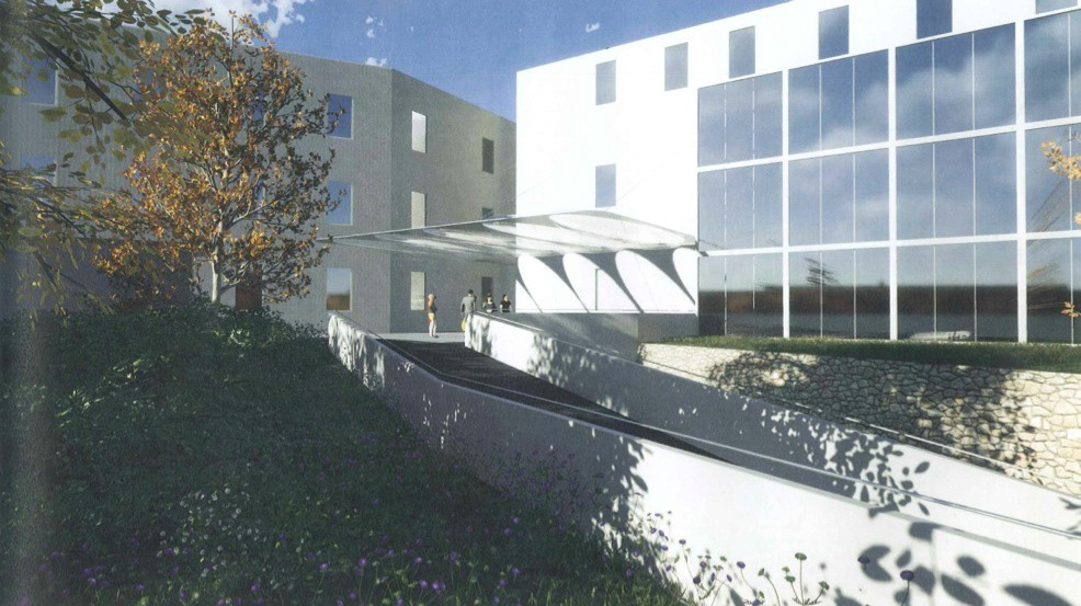 Rendering für einen neuen Eingang bei den Barmherzigen Brüder in der Salzburger Altstadt.