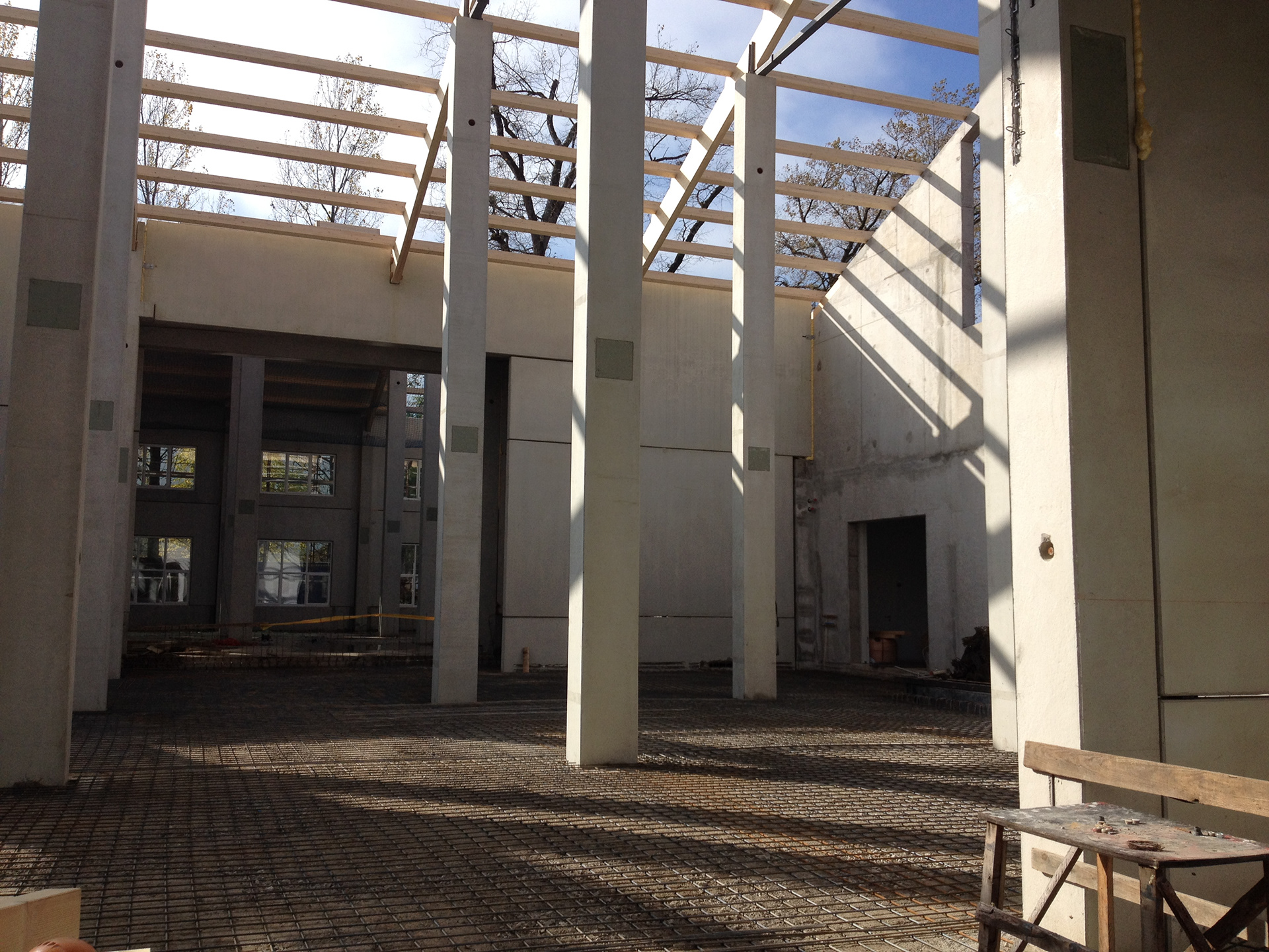 Baustellen der Firma Komperdell in Mondsee, Salzburg Umgebung.