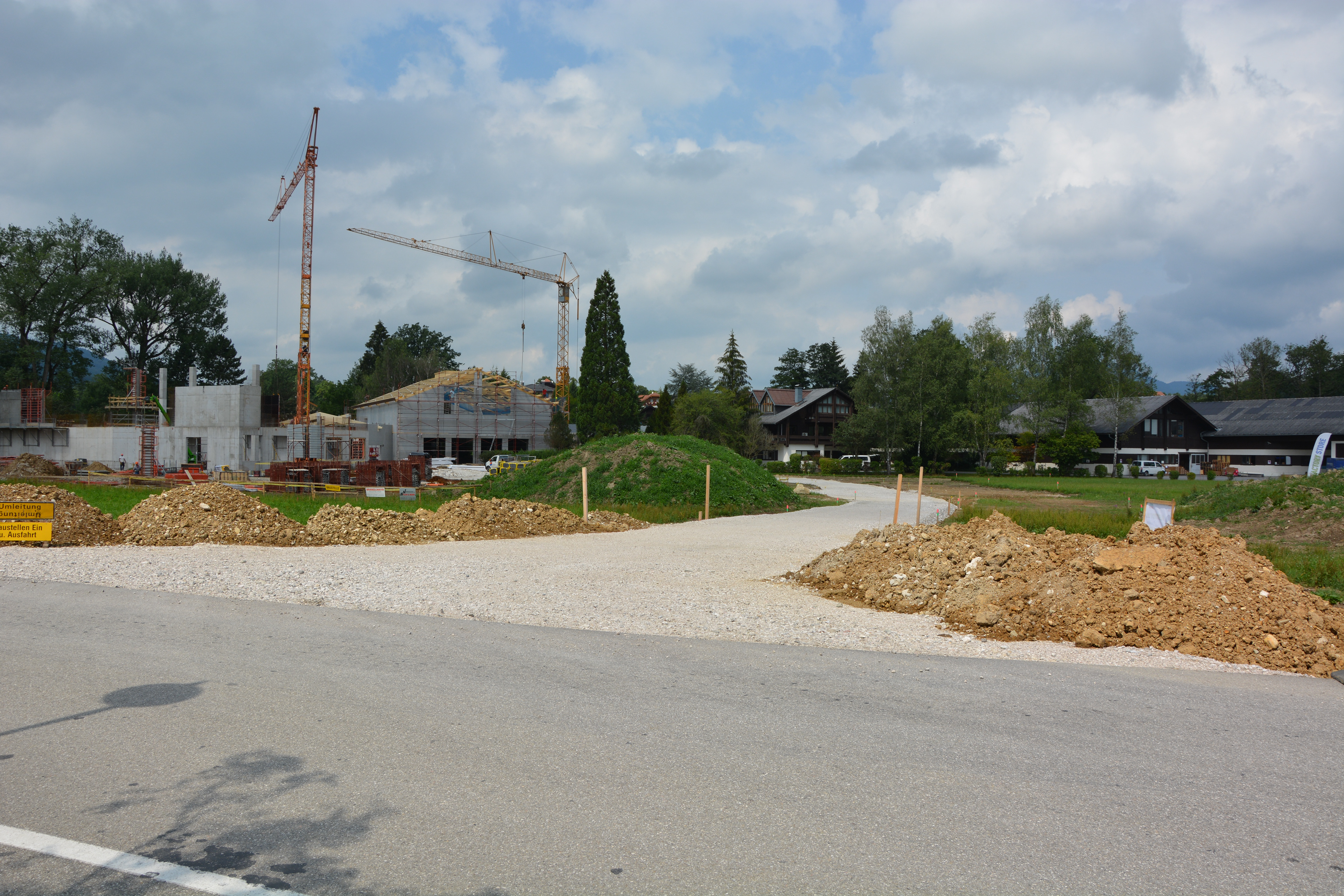 Baustellen der Firma Komperdell in Mondsee, Salzburg Umgebung.