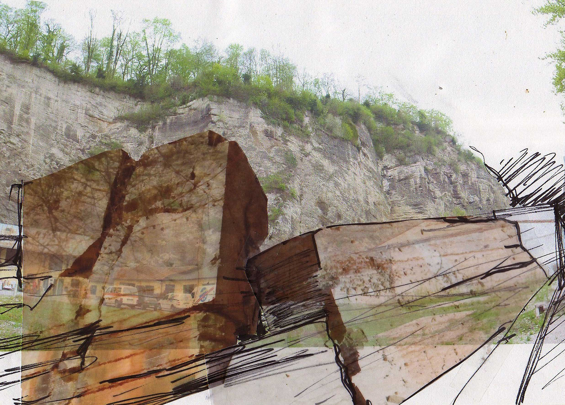 Rendering von Projekt "Split Rock" in der Stadt Salzburg, entworfen von Architekt Spraiter, Geistlweg Architektur.