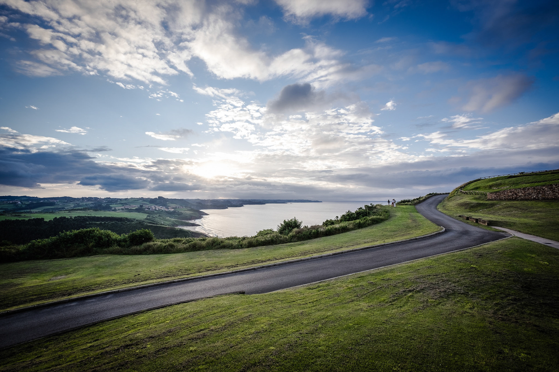 Panoramic view of Gijon from Cima torres, Gijon Asturias.