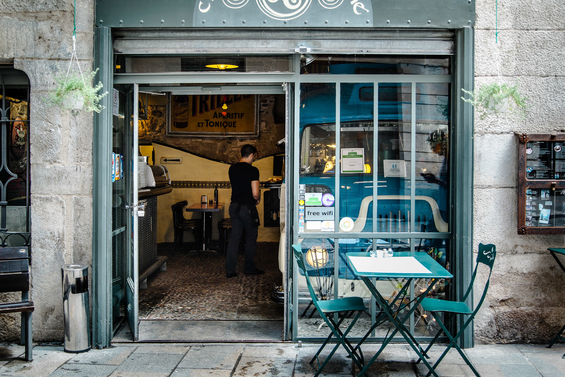 Restaurant at Girona, Spain