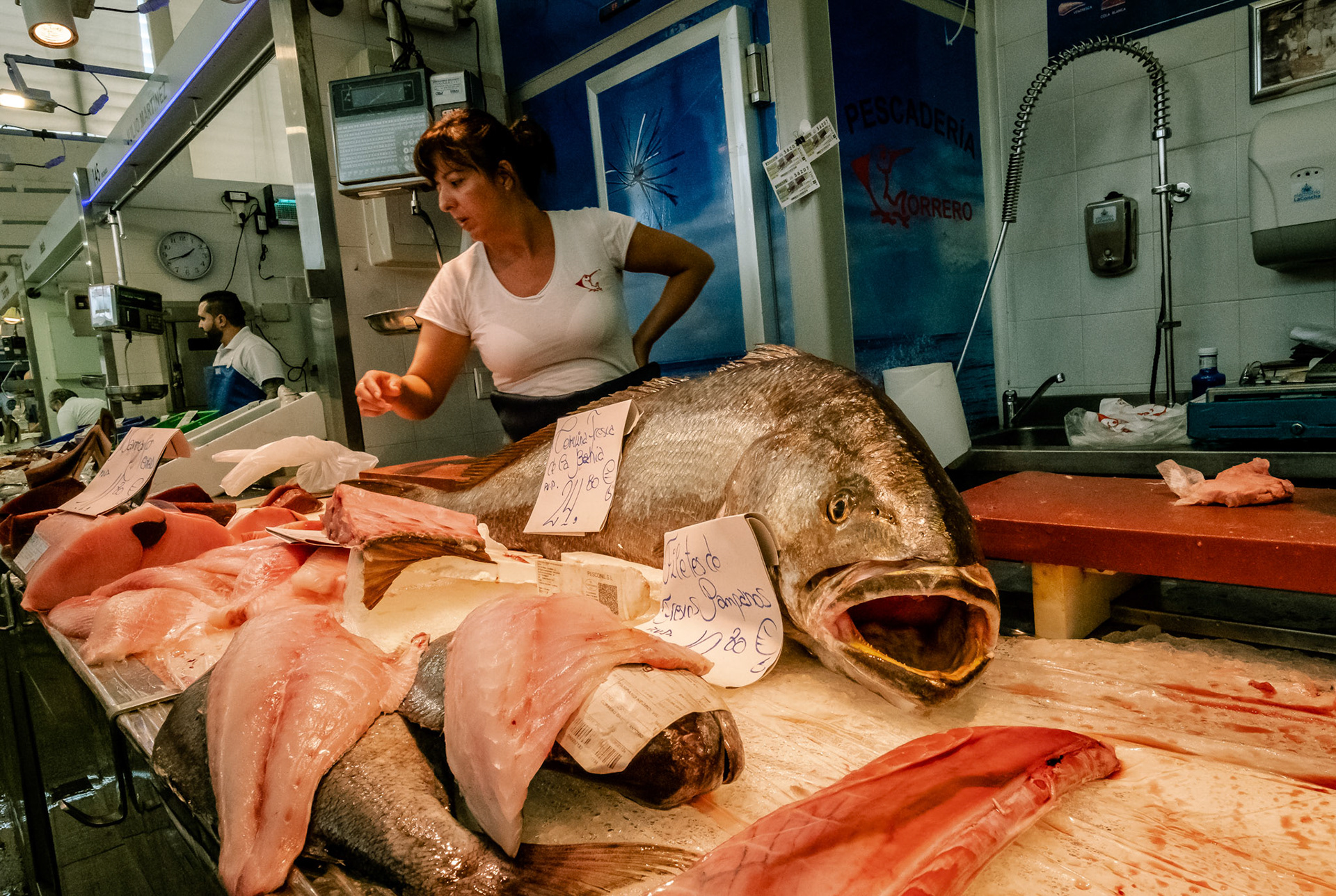 Sea food market at Cadiz, Spain
