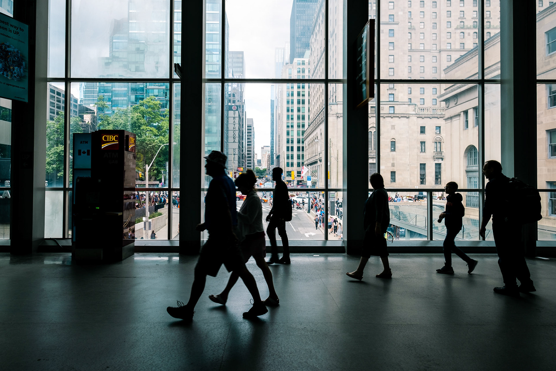 Toronto's Union Station on summer days.