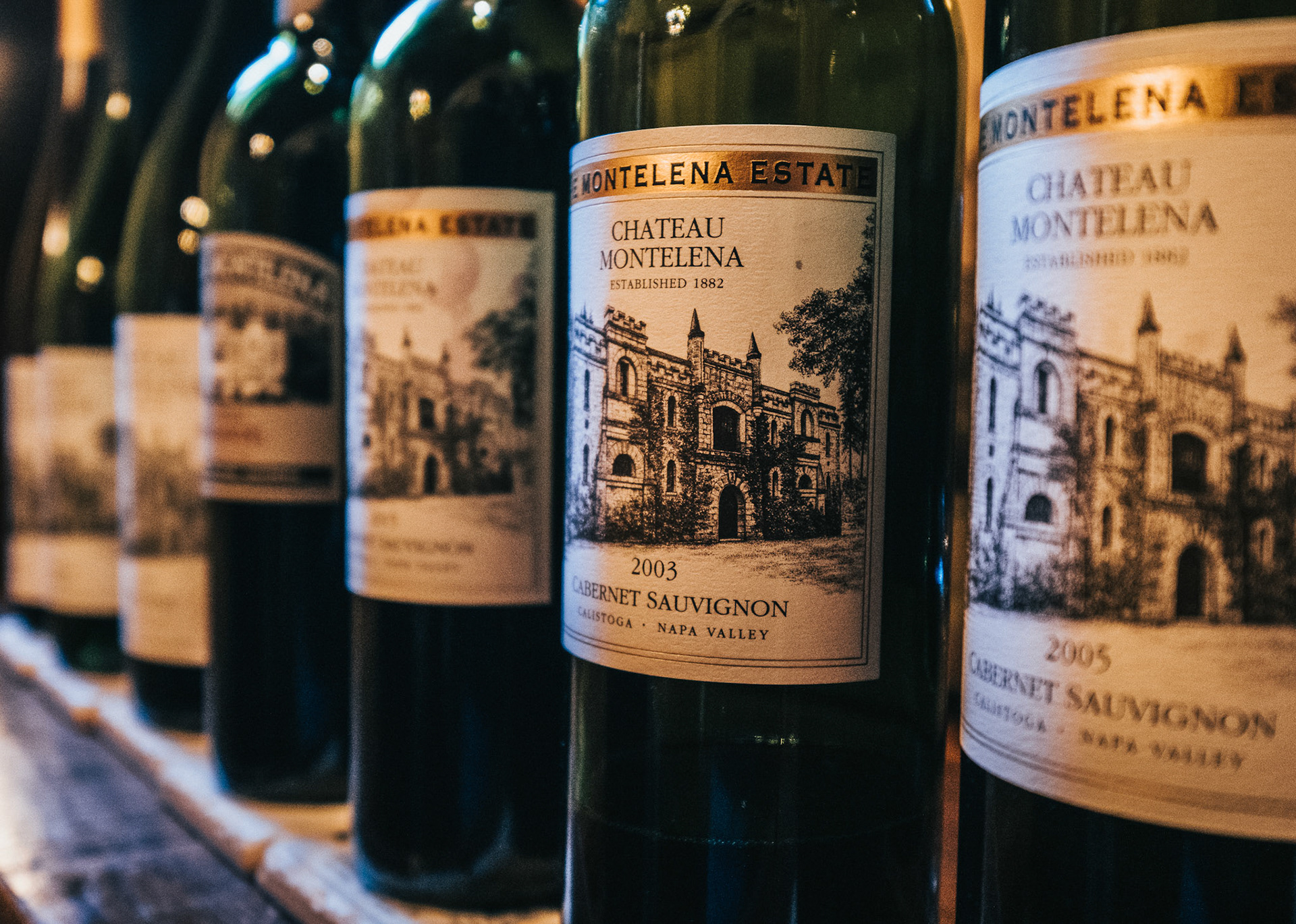 Chateau Montelena Winery.  Best wines collection. Napa Valley, California.