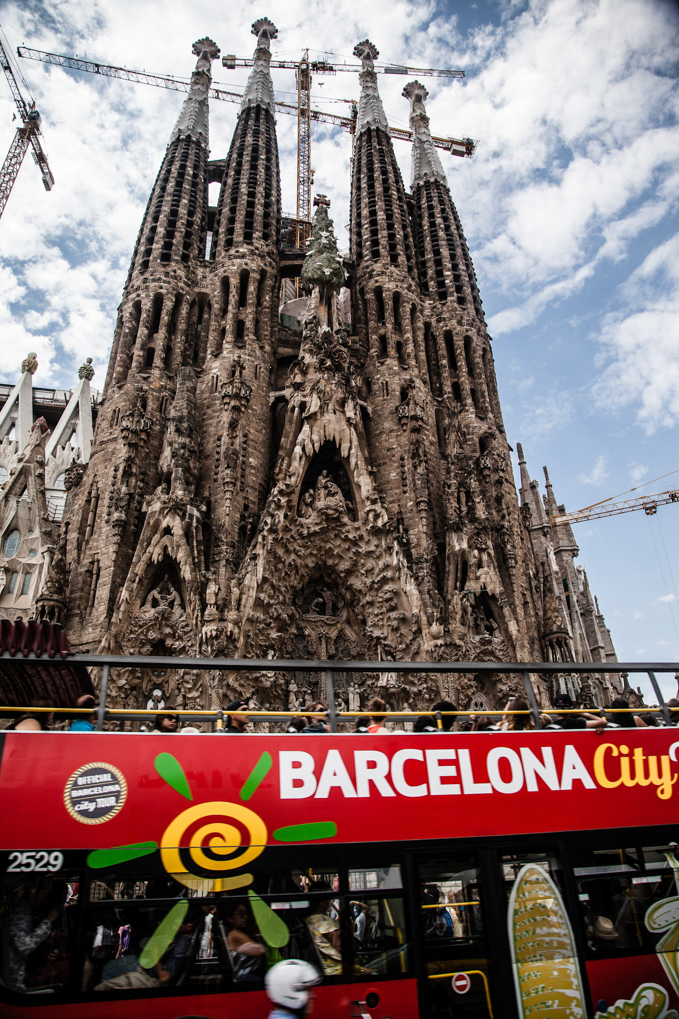 La Sagrada Familia - the impressive cathedral designed by Gaudi