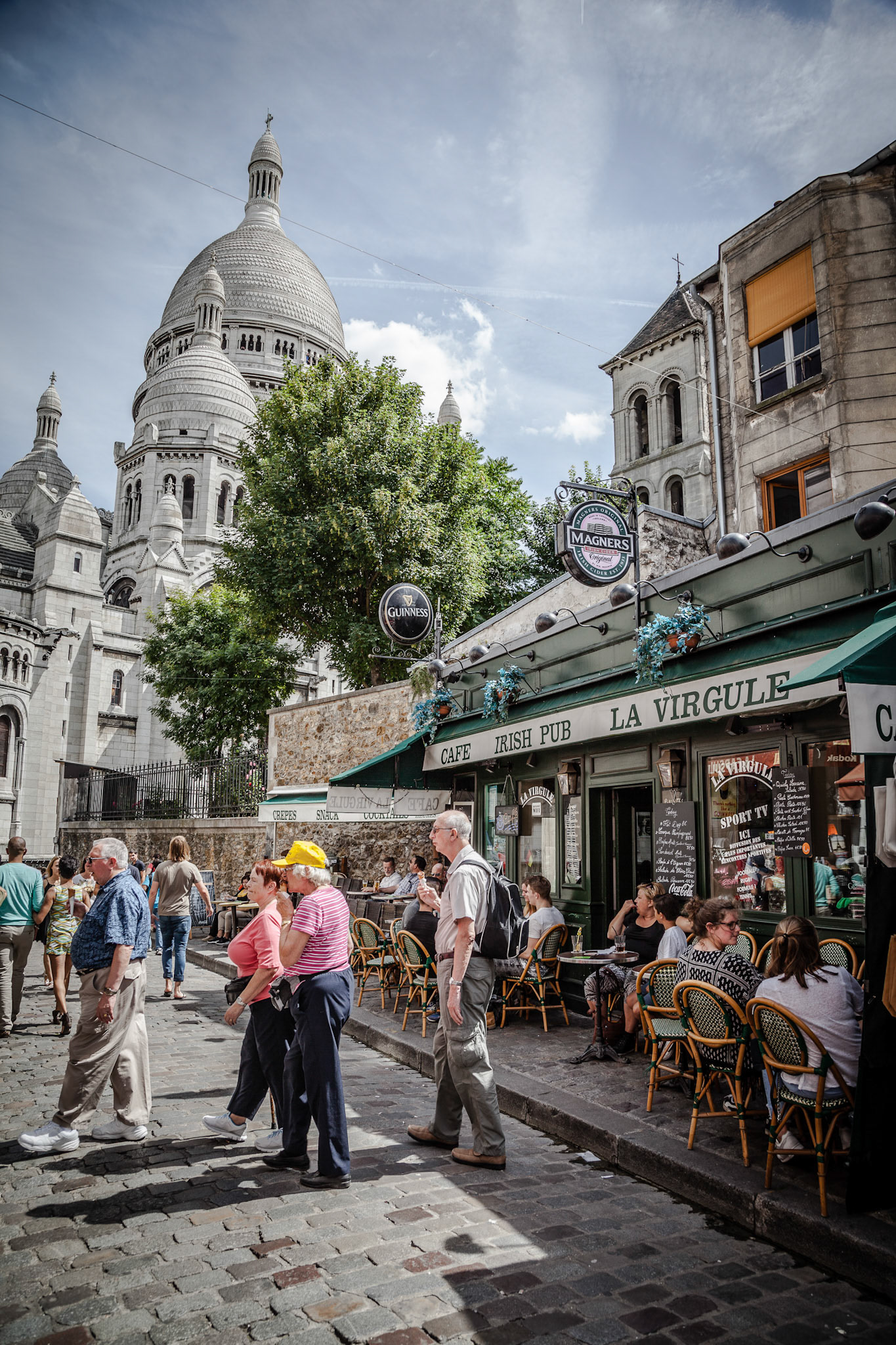 Street on Montmartre in Paris