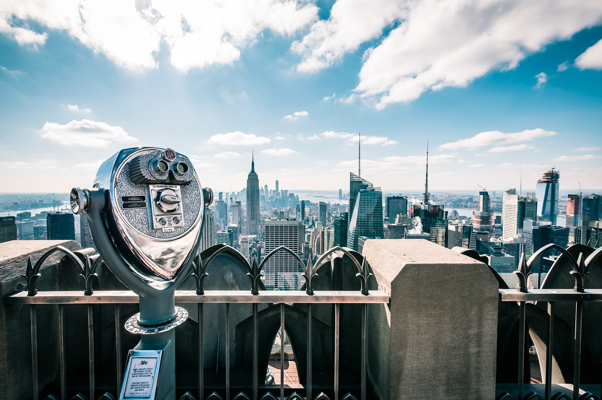 New York City from Top of the Rock Observatory, Feb. 2018