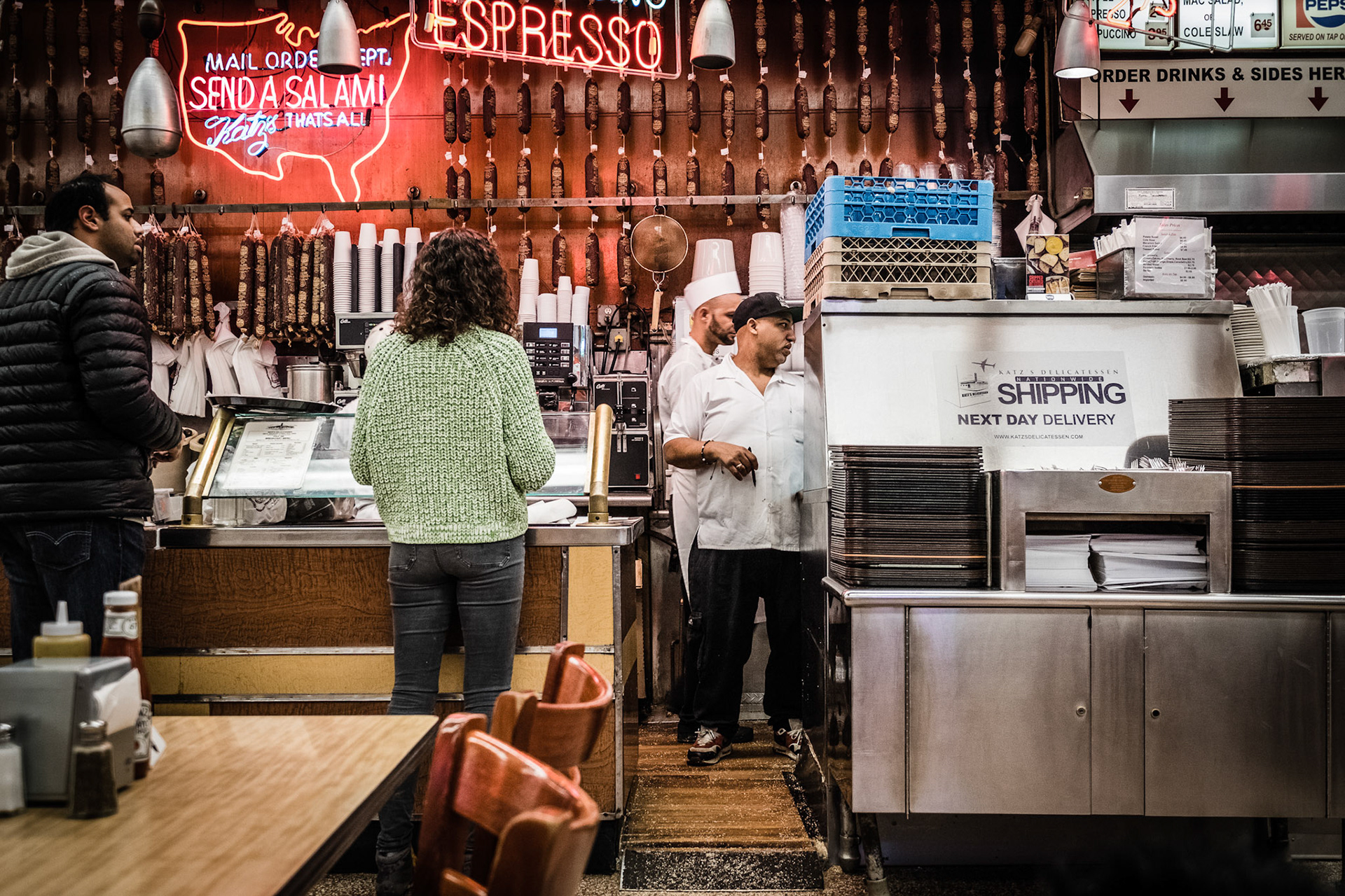 Katz´s Delicatessen, Deli Diner in New York City, interior