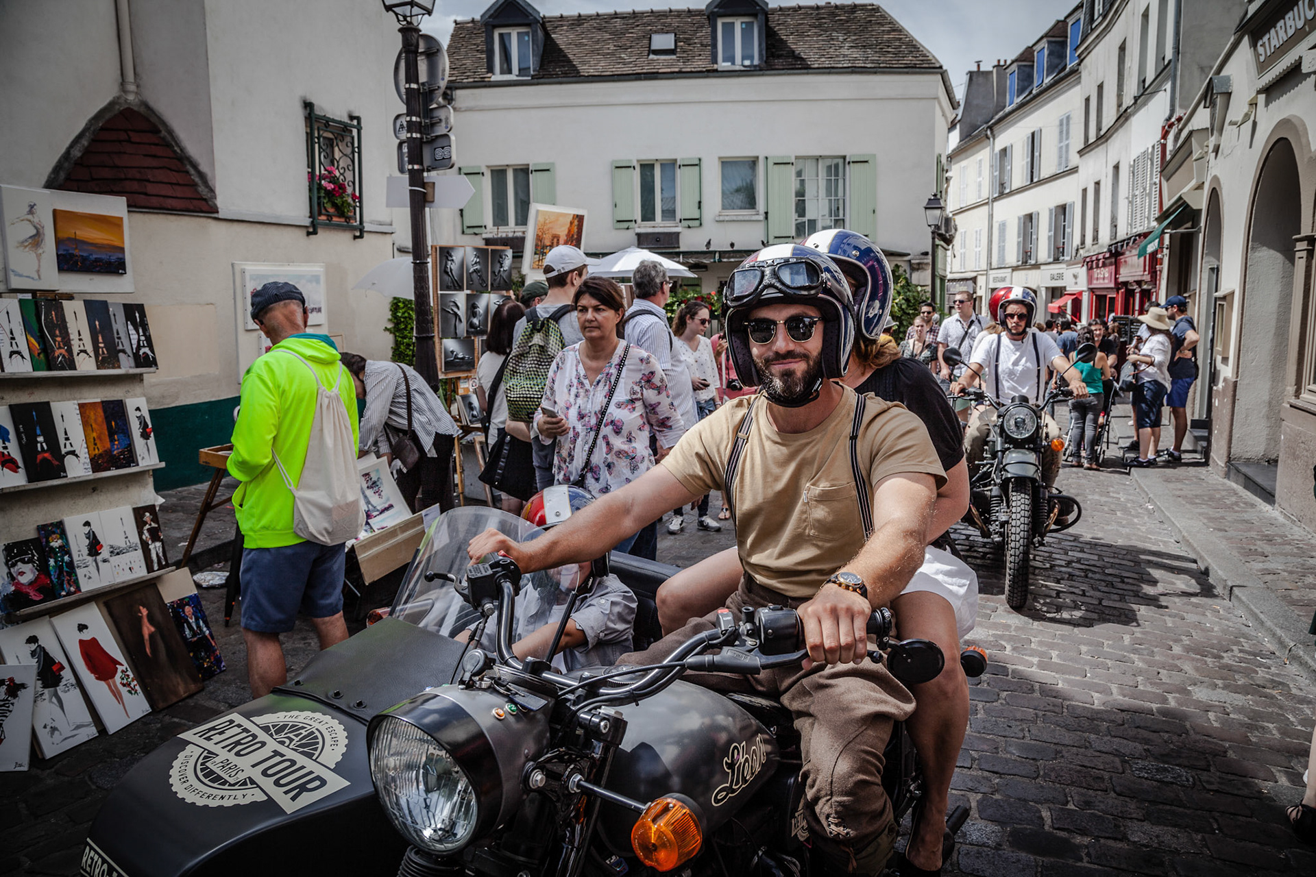 Street on Montmartre in Paris